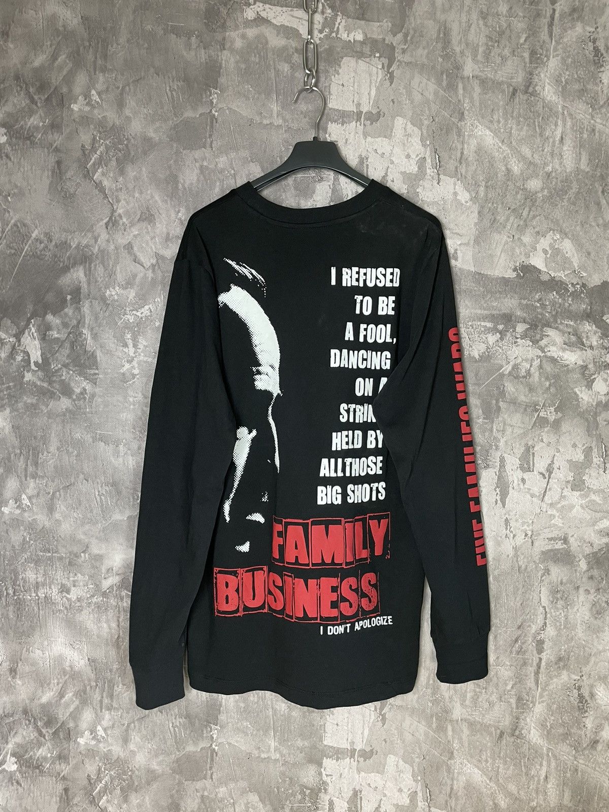 Other Vintage The God Father Overprint Logo Longsleeve Size US M / EU 48-50 / 2 - 1 Thumbnail