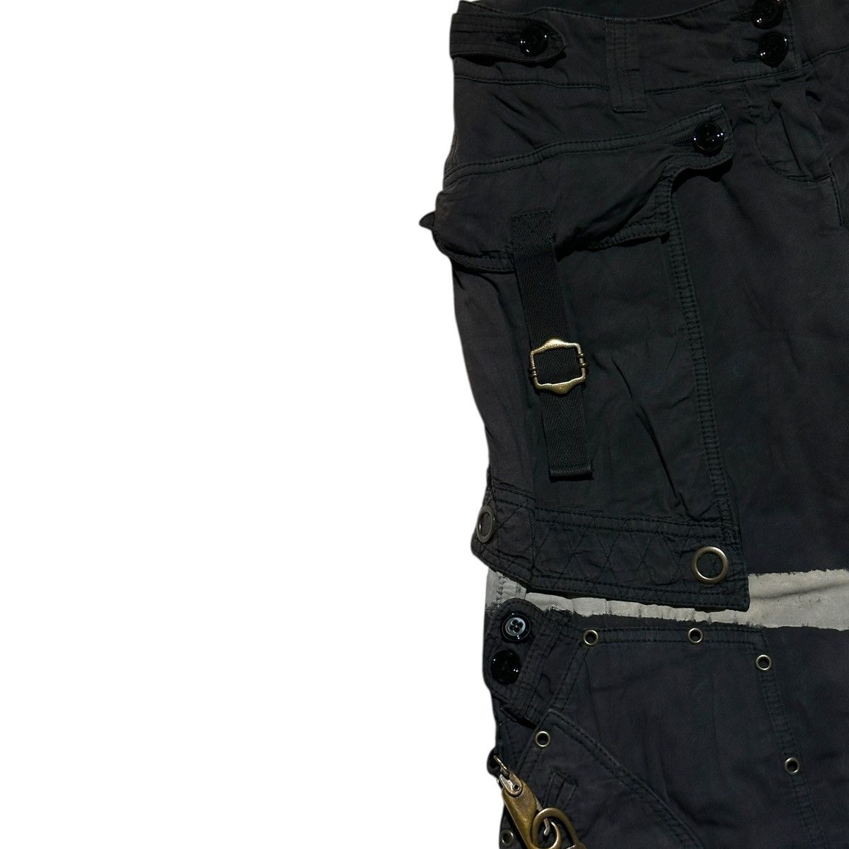 Dolce & Gabbana SS04 eyelet hook bondage painted cargo Size 26" / US 2 / IT 38 - 4 Thumbnail