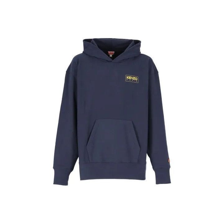 Kenzo Kenzo Logo Print Hoodie in Navy Blue -2507 Size US XS / EU 42 / 0 - 1 Thumbnail