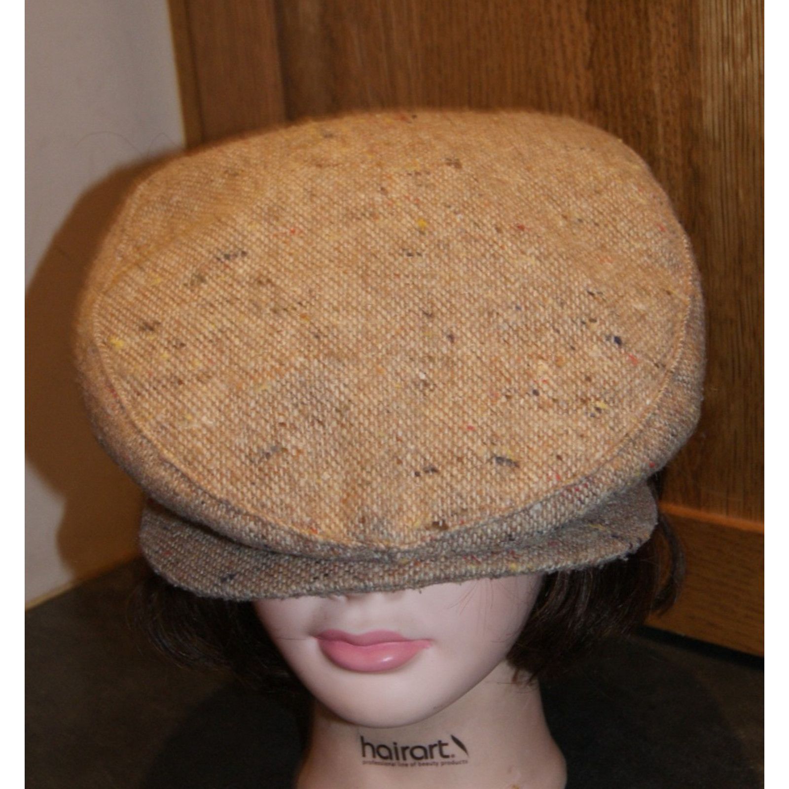 Stetson VTG Stetson Newsboy Hat Cap 75% Wool XL USA Union Tweed Size ONE SIZE - 3 Thumbnail