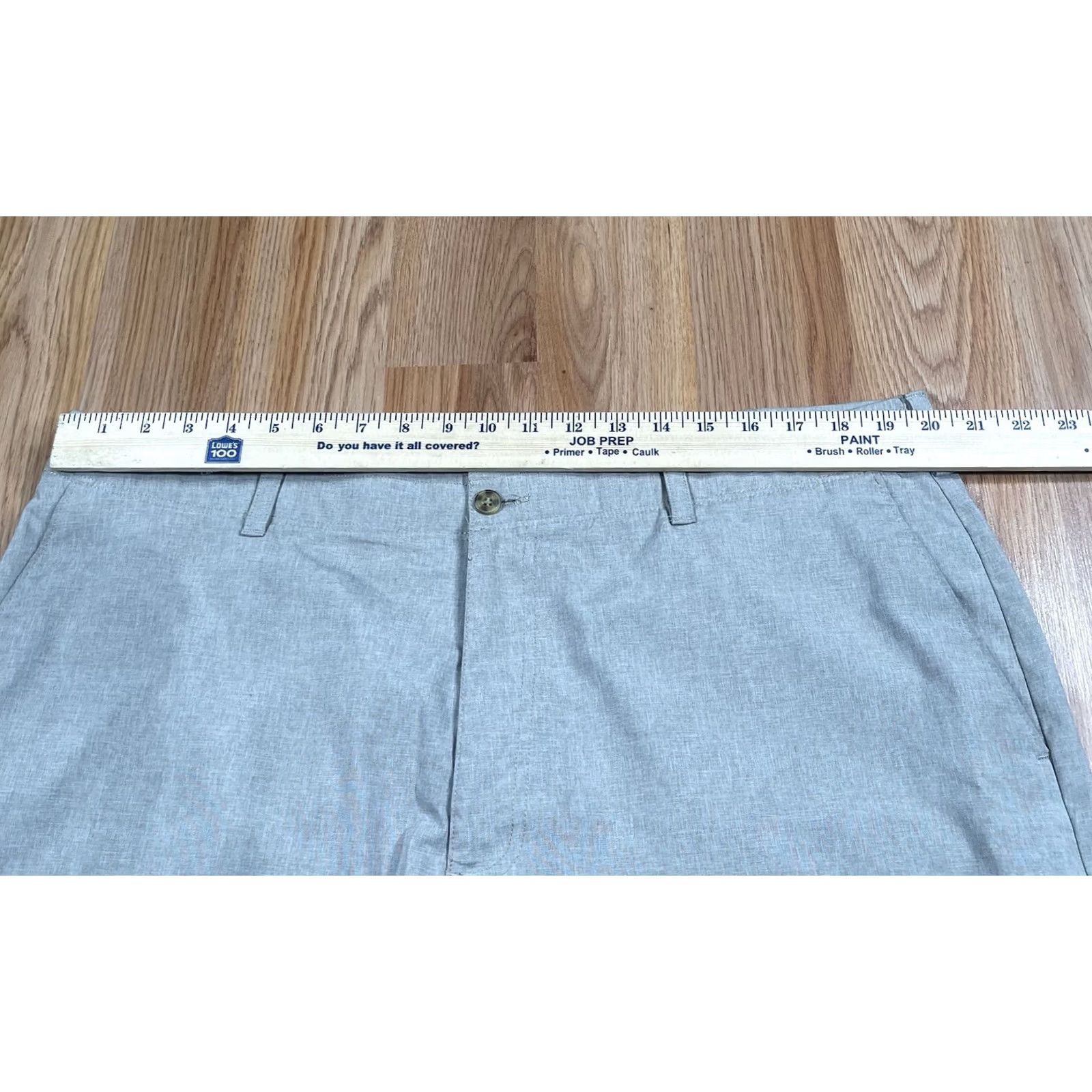 Hogan Ben Hogan Mens Size 42 Shorts Beige Flex Stretch Flat Front Khaki Chino Slacks Size US 42 / EU 58 - 2 Thumbnail