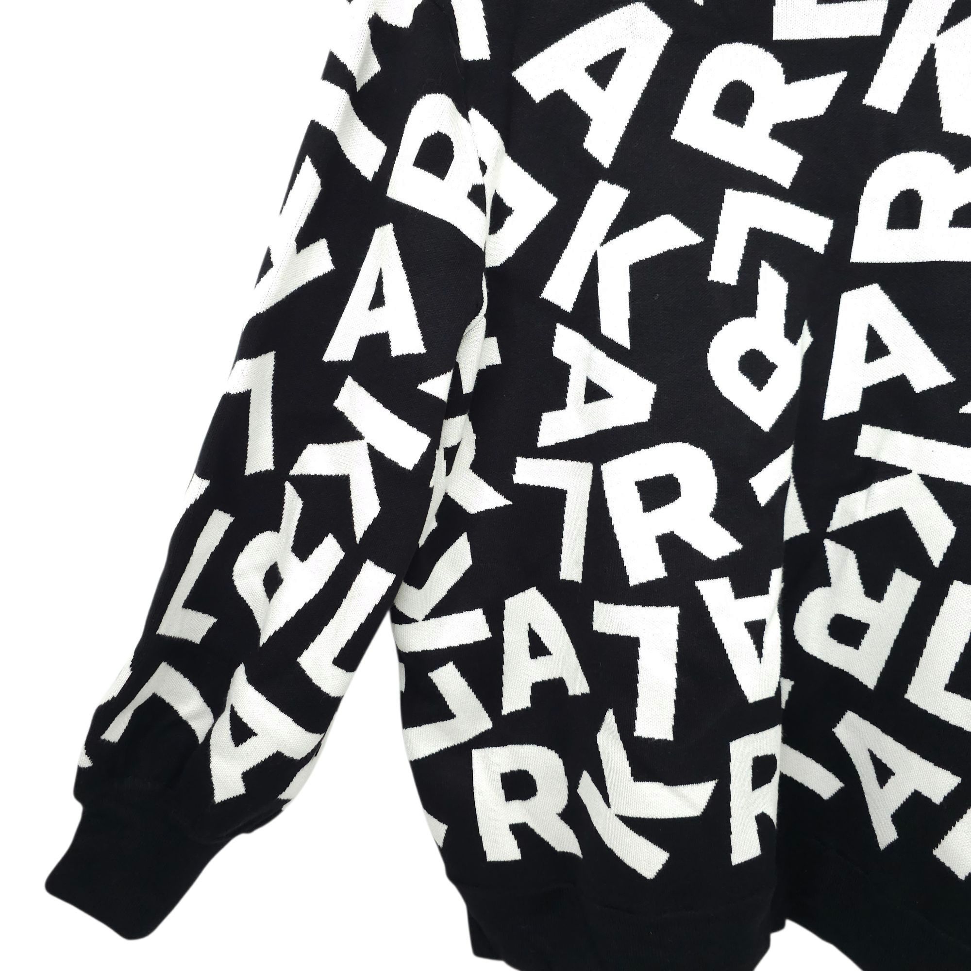 Karl Lagerfeld Karl Lagerfeld Paris Scrambled Logo Sweater Women 1X Ribbed Size ONE SIZE - 15 Thumbnail