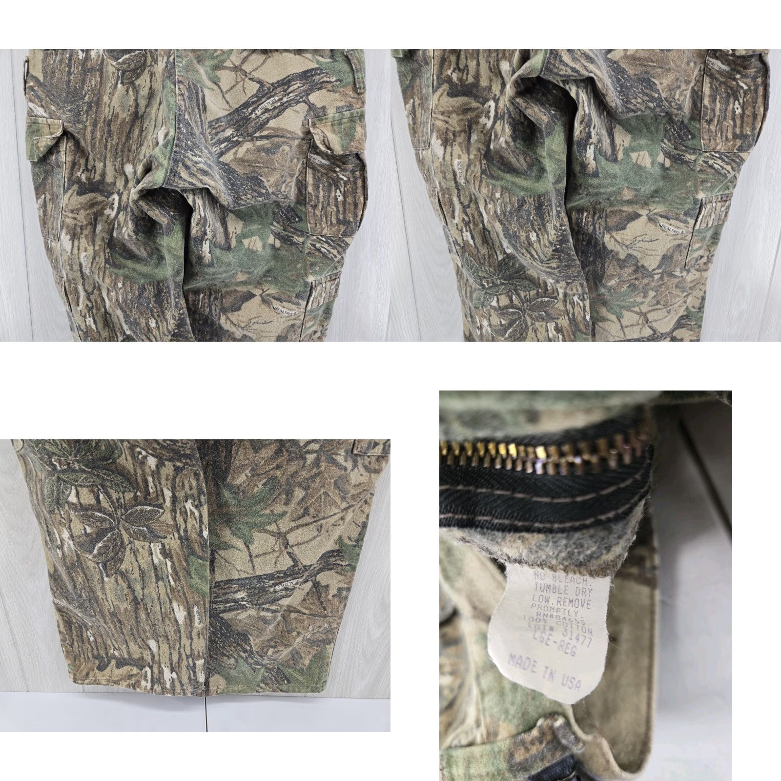 Realtree VINTAGE Red Head Realtree Camo Cargo Outdoor Pants Mens Large REG 36/29 USA Clothing Pants Regular Mens Size US 33 - 8 Thumbnail