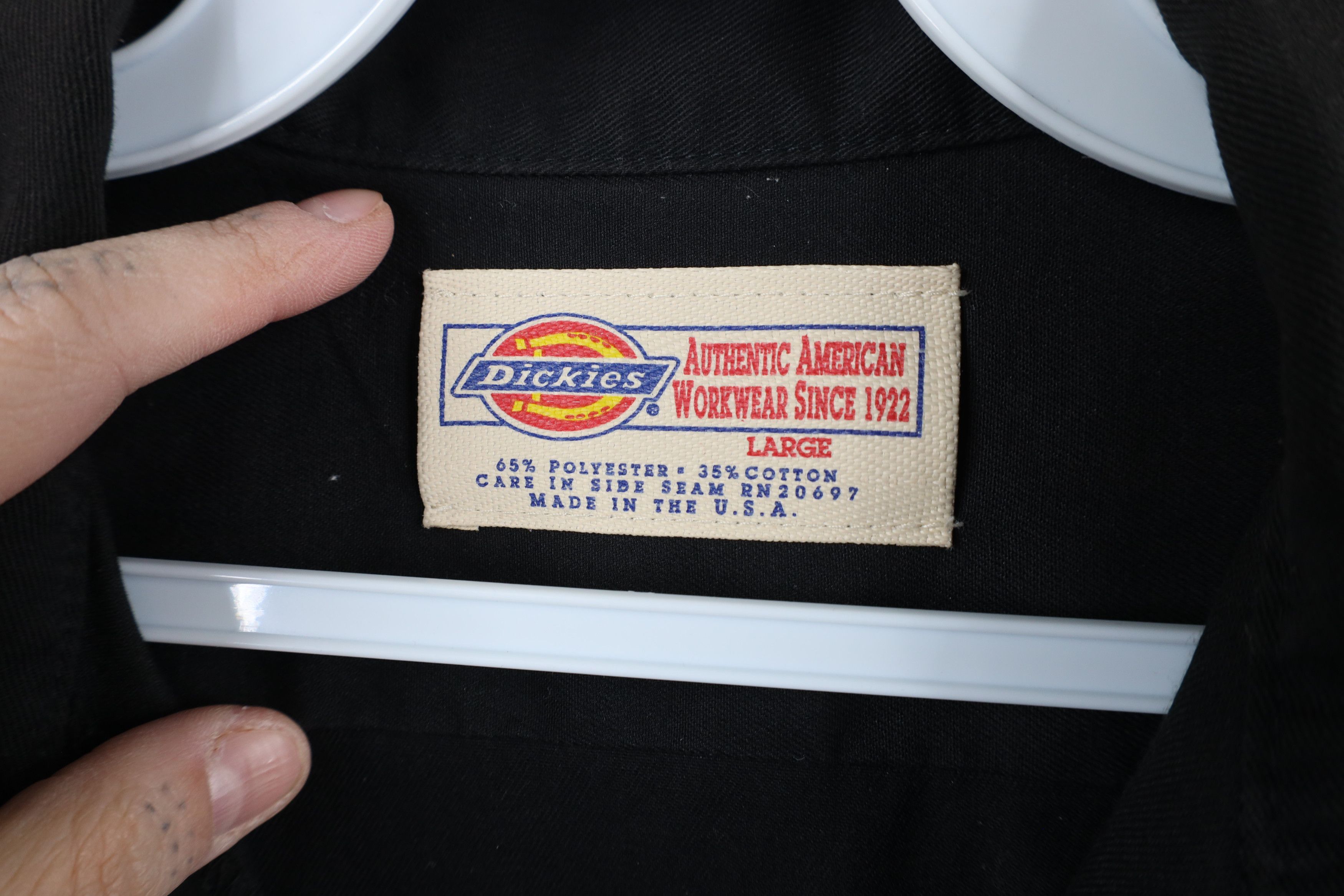 Dickies × Vintage Vintage 90s Dickies Short Sleeve Mechanic Button Shirt USA Size US L / EU 52-54 / 3 - 10 Thumbnail