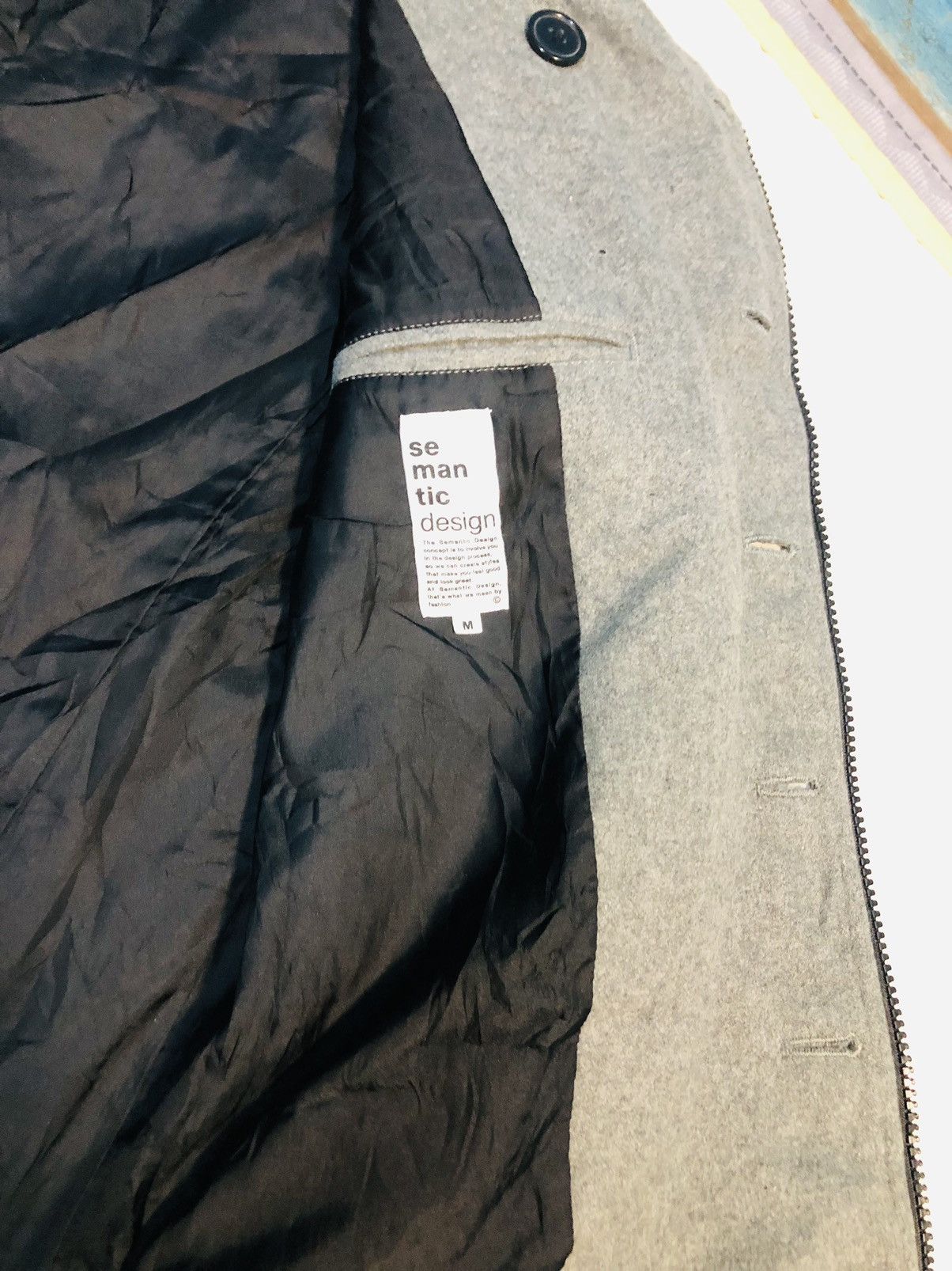 Japanese Brand Semantic Jacket With Zip And Double Buttons (14) Size US M / EU 48-50 / 2 - 7 Thumbnail