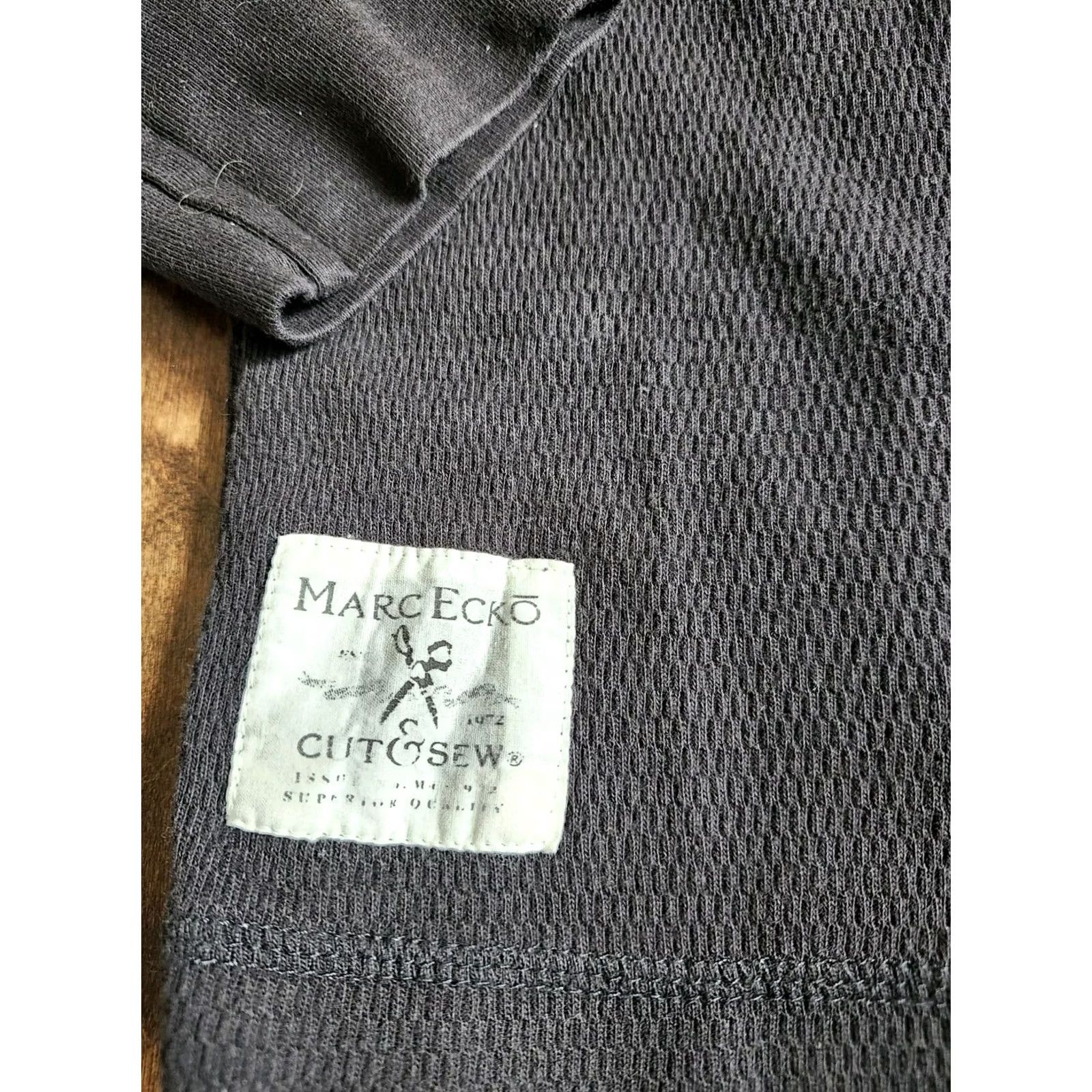 Marcs Marc Ecko Mens Black Long Sleeve Thermal Shirt Size S Size US S / EU 44-46 / 1 - 6 Thumbnail