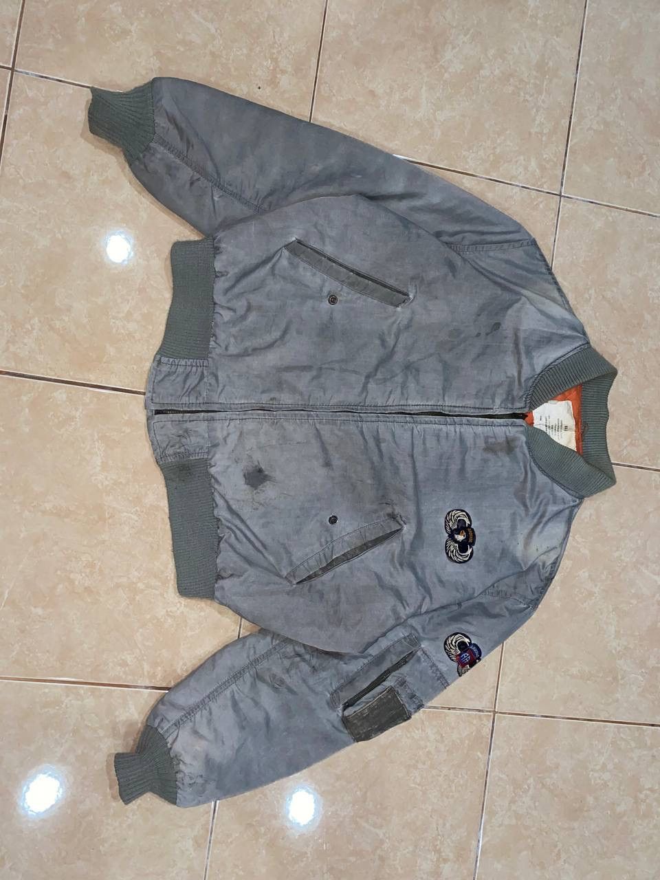Other Vintage Us Air Force Airbone Bomber Jacket Size US M / EU 48-50 / 2 - 8 Thumbnail