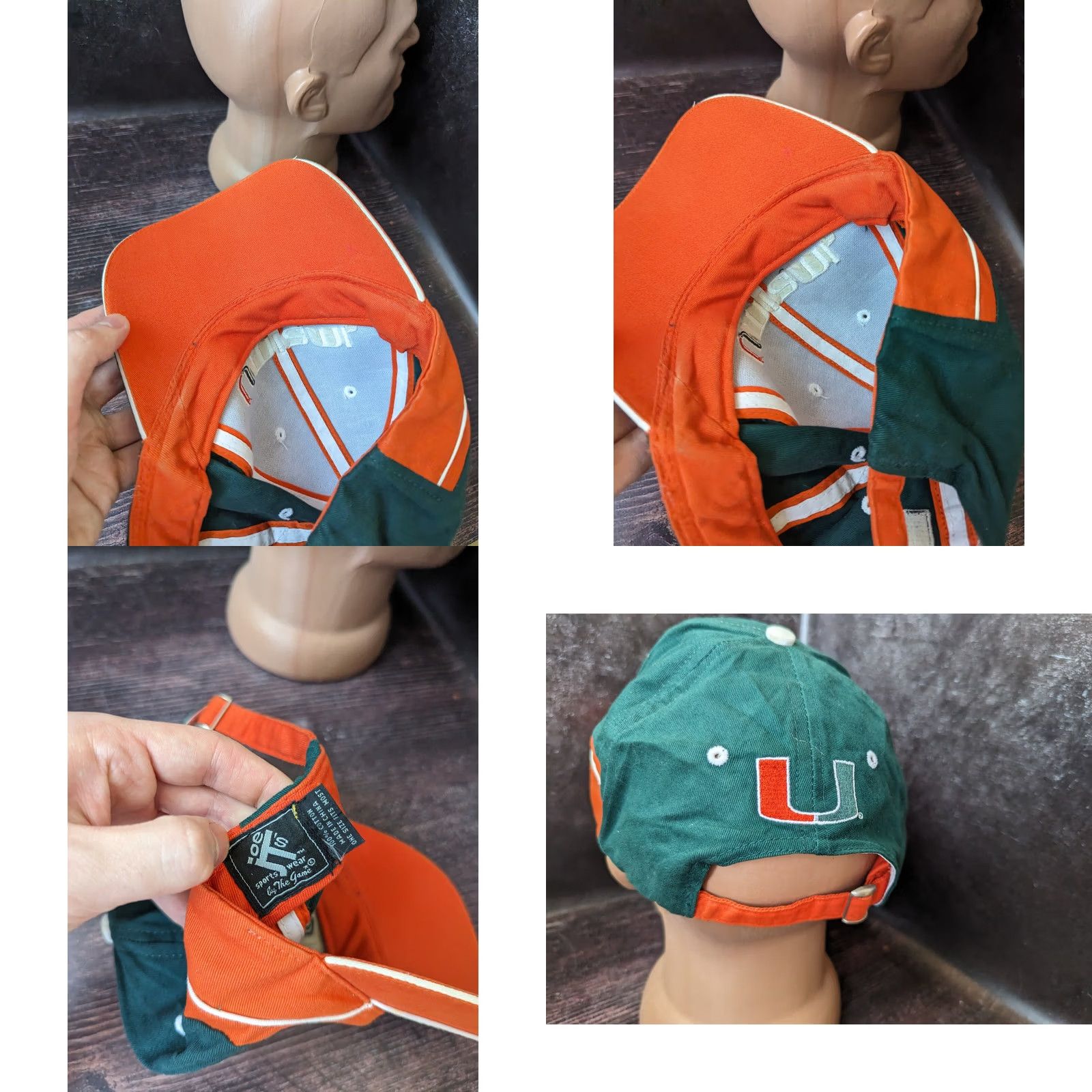 Vintage Joe T's Sportswear Miami Hurricanes Green baseball cap Men One Size Cap Green Baseball Cap Men One Size Miami Hurricanes Green Joe T's Sportswear Size ONE SIZE - 9 Thumbnail