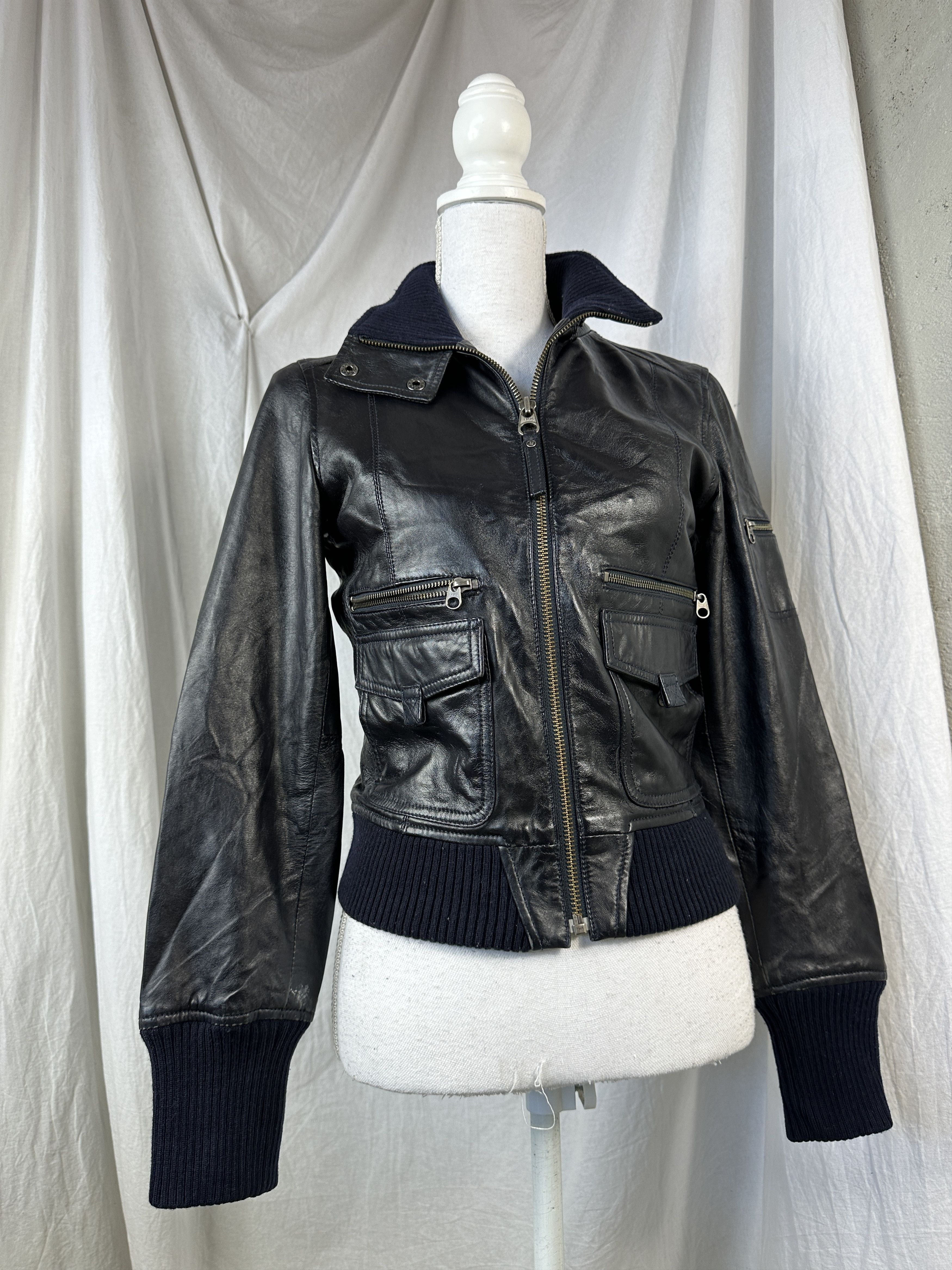 Vintage Vintage Biker Leather Jacket Size US S / EU 44-46 / 1 - 6 Thumbnail