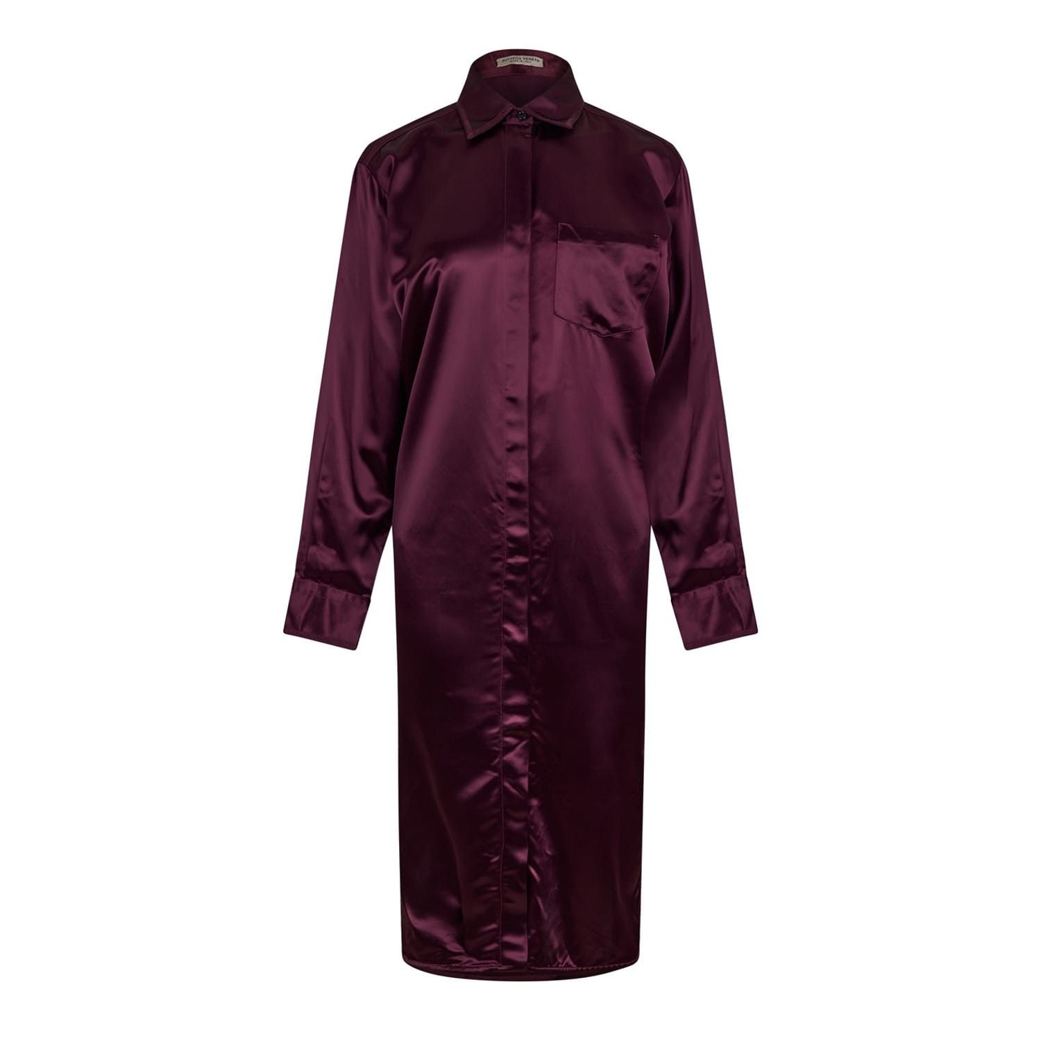 Bottega Veneta Bottega Veneta Collared Neck Midi Dress in Brown Size XS / US 0-2 / IT 36-38 - 1 Thumbnail