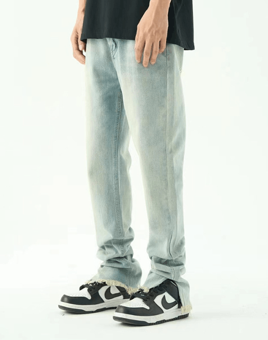 Japanese Brand American high street retro men's straight leg slit jeans Size US 32 / EU 48 - 1 Thumbnail