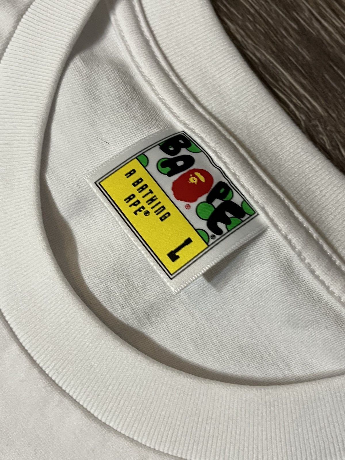 Bape *RARE* Bape Head Graffiti Patch Work T-Shirt New With Tags Size US L / EU 52-54 / 3 - 4 Thumbnail