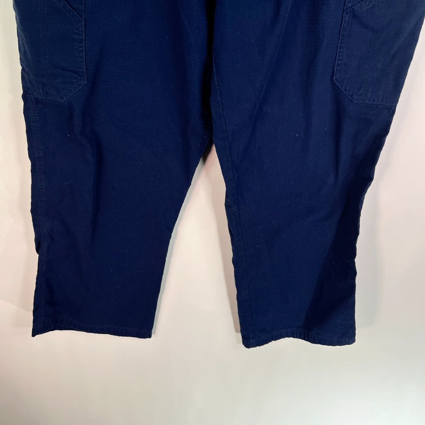 Carhartt Carhartt Mens Cross Flex Scrubs Pants Blue XL 42X29.5 Cotton Blend Utility Leg C54108 Size US 36 / EU 52 - 3 Thumbnail