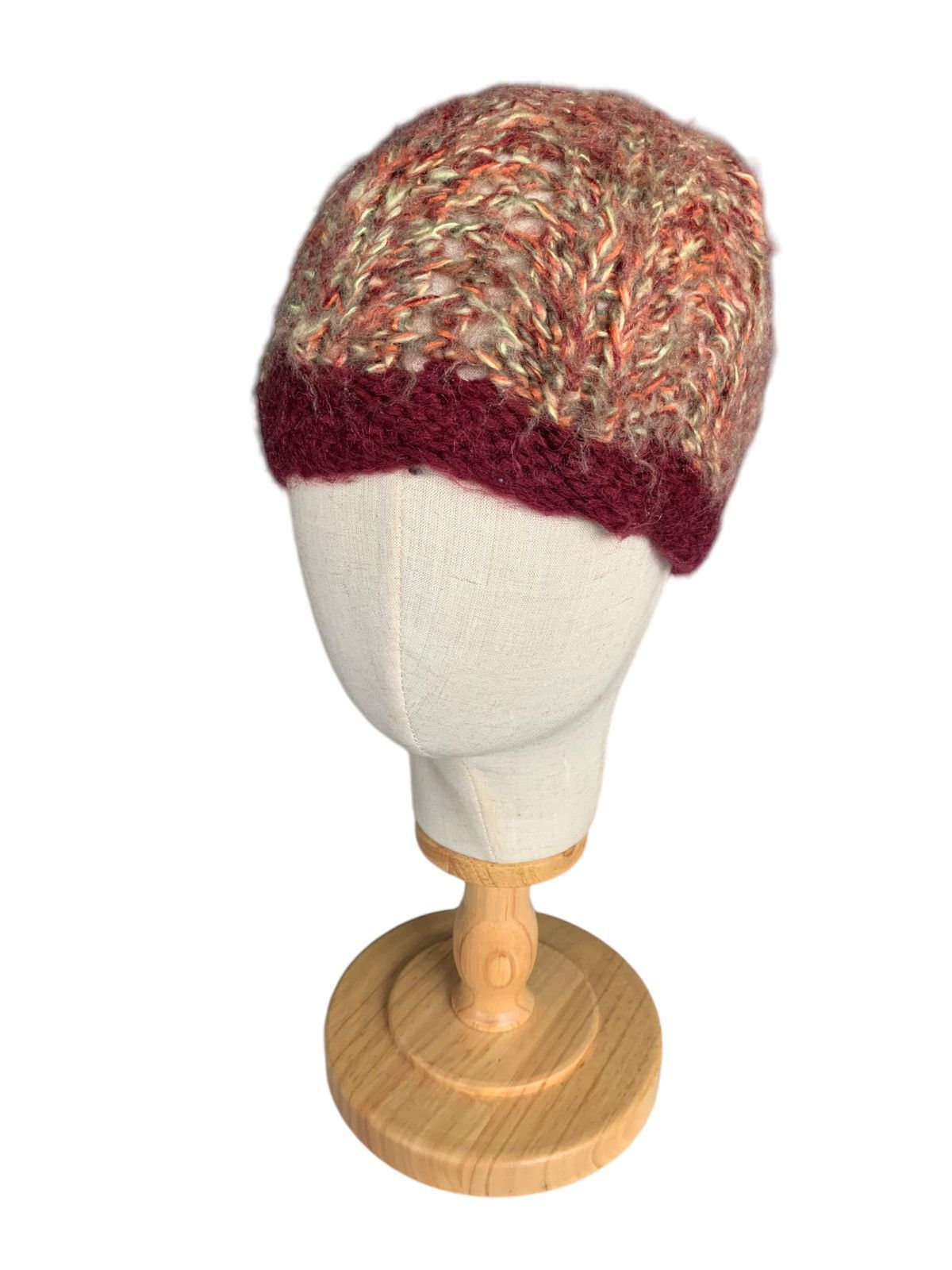 Japanese Brand × Vintage Crochet Knitted Beanie Hats Size ONE SIZE - 2 Thumbnail