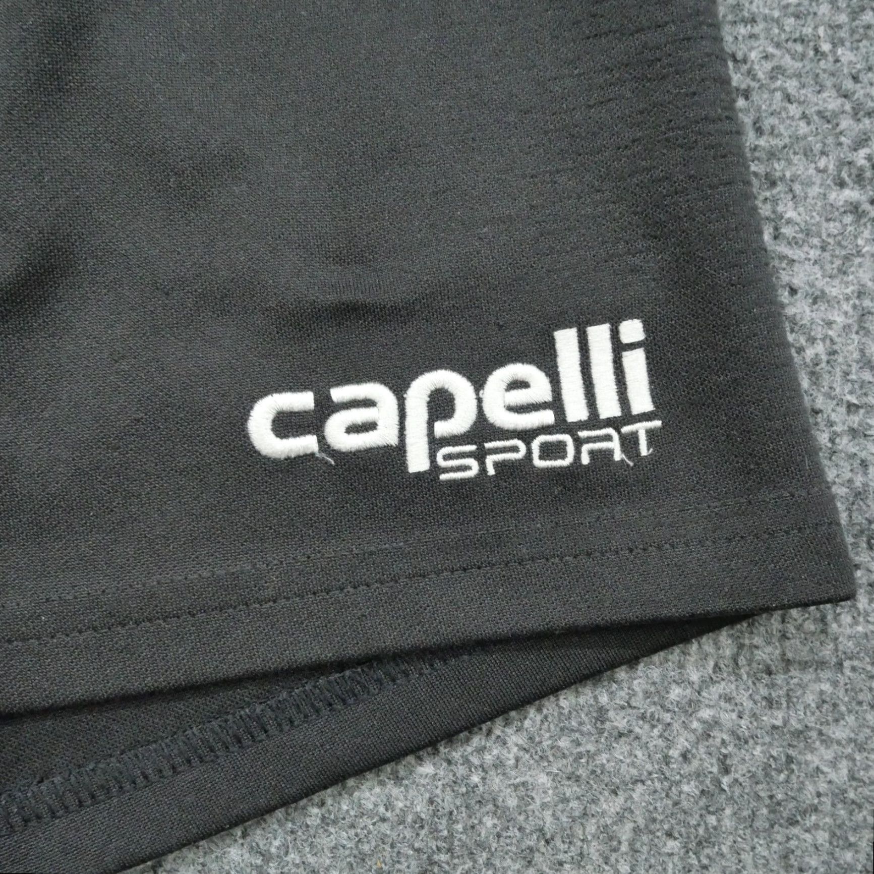 Vintage Capelli Short Mens Medium Black Athletic CS Dry Shorts Drawstring Inseam 4 in. Athletic Mens Summer Cotton Polyester Capelli Sports Size US 32 / EU 48 - 2 Thumbnail