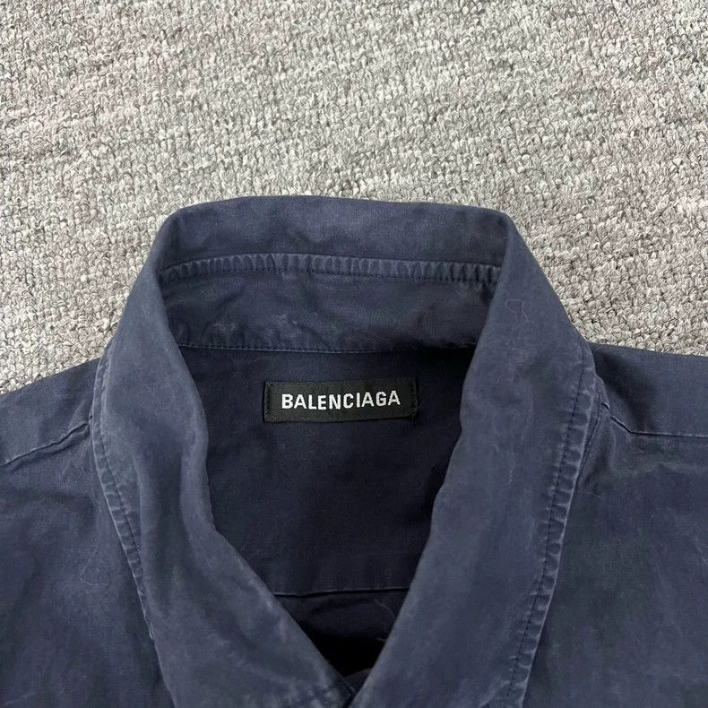 Balenciaga Balenciaga size 37 Washed Old Shirt with Big Logo on the Ba Size US M / EU 48-50 / 2 - 5 Thumbnail