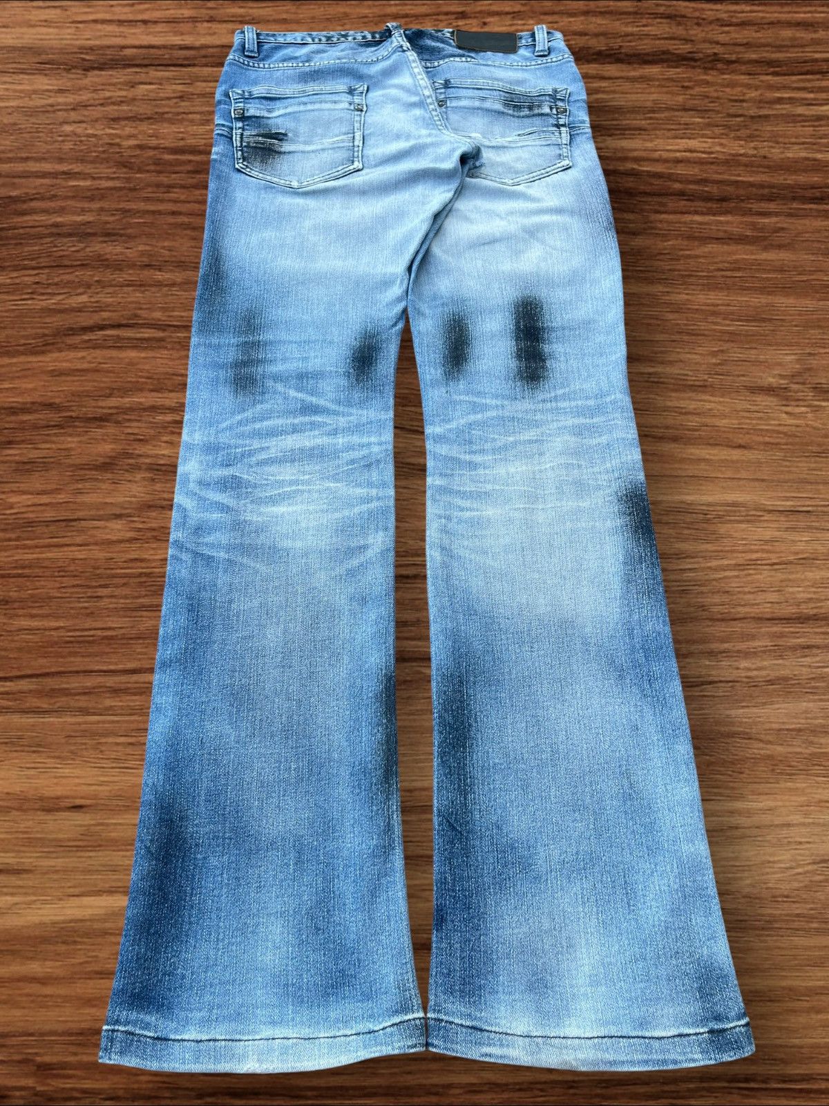 Japanese Brand × Tornado Mart Vintage Japanese Brand Tornado Mart Black Stain Whisker Jean Size US 30 / EU 46 - 2 Thumbnail