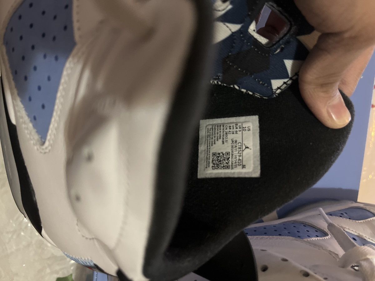 Jordan Brand × Nike Jordan 6 Retro UNC White Size US 10 / EU 43 - 5 Thumbnail