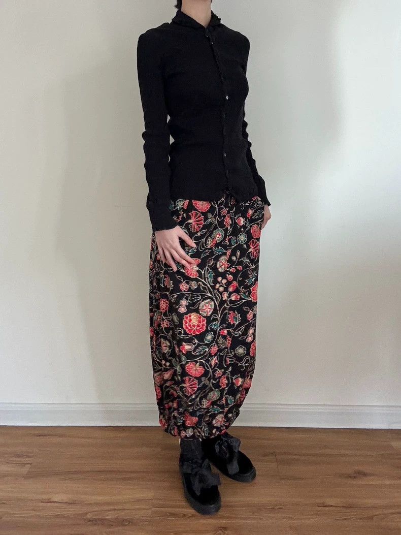 Yohji Yamamoto Yohji Yamamoto size 3 Gilded printed dress 2506-Nextarrow Size 26" / US 2 / IT 38 - 4 Thumbnail
