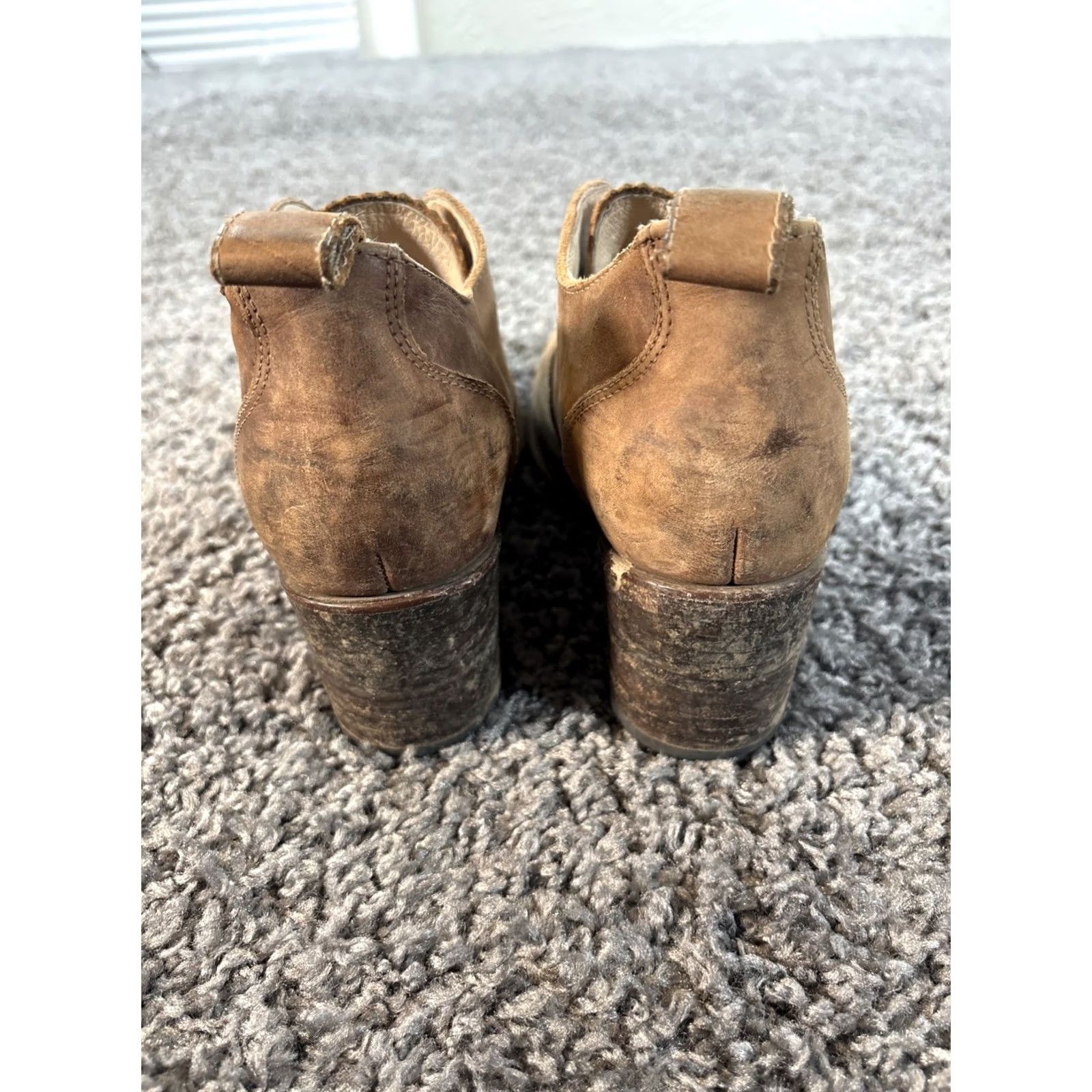 FREEBIRD Freebird by Steven Sadie bootie size 8 Black/Brown Distressed Leather Heel Size US 8 / IT 38 - 3 Thumbnail