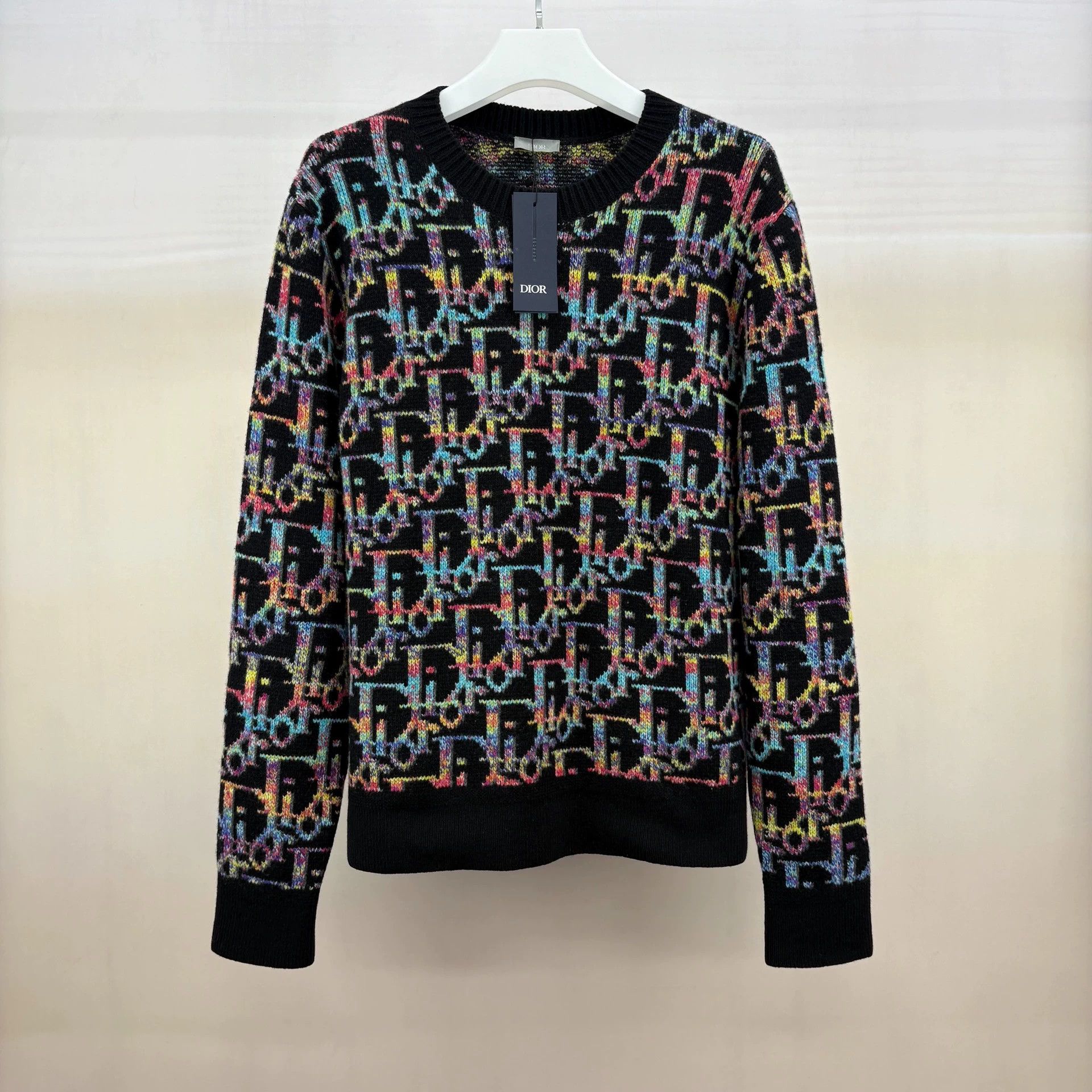 Dior Dior Rainbow All Over Print Logo Sweater M new with tags Size M / US 6-8 / IT 42-44 - 1 Thumbnail