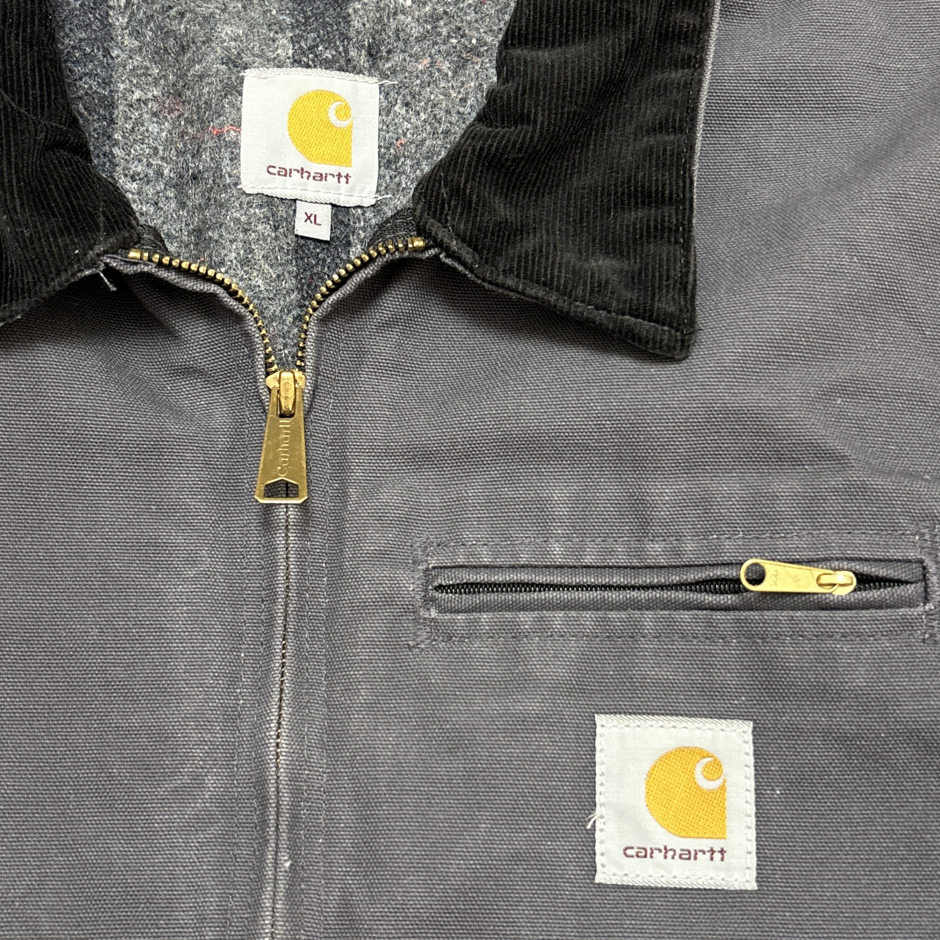 Carhartt Carhartt Detroit Jacket Blanket Lined Pockets Zip Workwear Size US XL / EU 56 / 4 - 5 Thumbnail