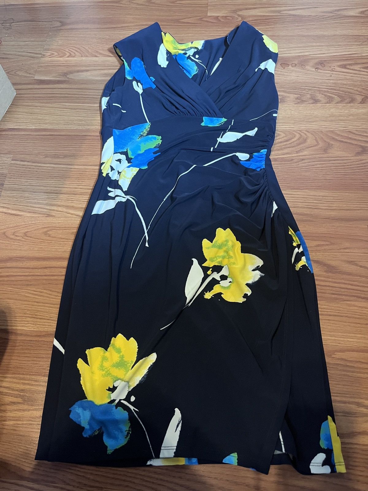 Ralph Lauren Ralph Lauren stretch blue floral dress Size S / US 4 / IT 40 - 1 Thumbnail