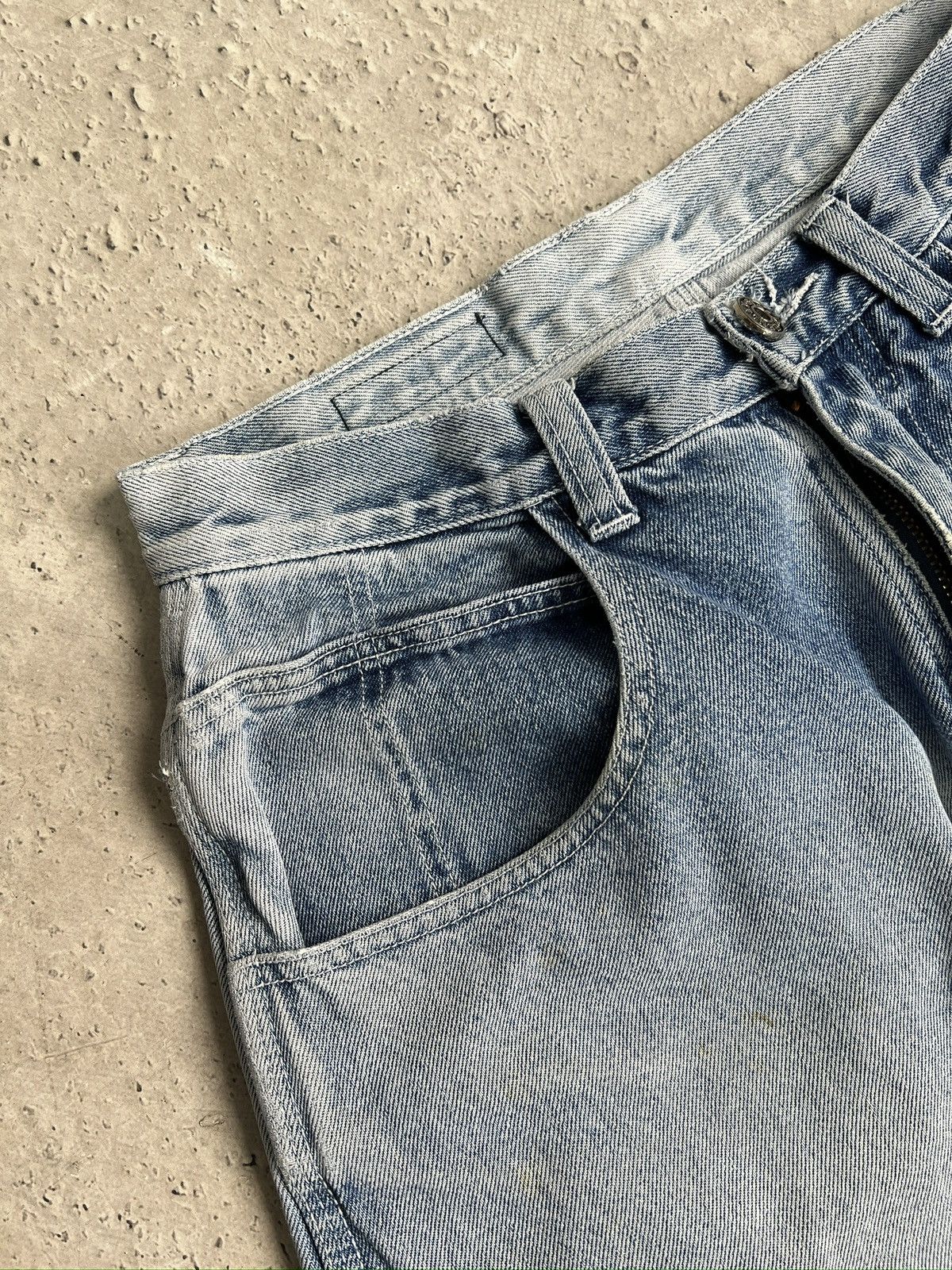 Diesel Wide leg distressed baggy rap jeans y2k Size US 30 / EU 46 - 5 Thumbnail