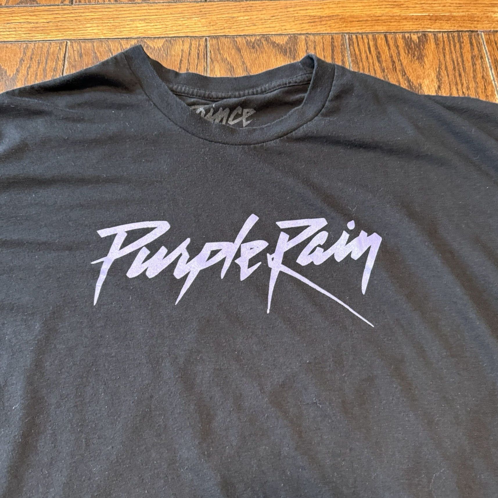 Prince Prince Purple Rain T Shirt Black Size XXL Mens Short Sleeve Crew Neck Cotton Knit Logo Graphic Print Unisex Adults Band Music 2XL Size US XXL / EU 58 / 5 - 2 Thumbnail