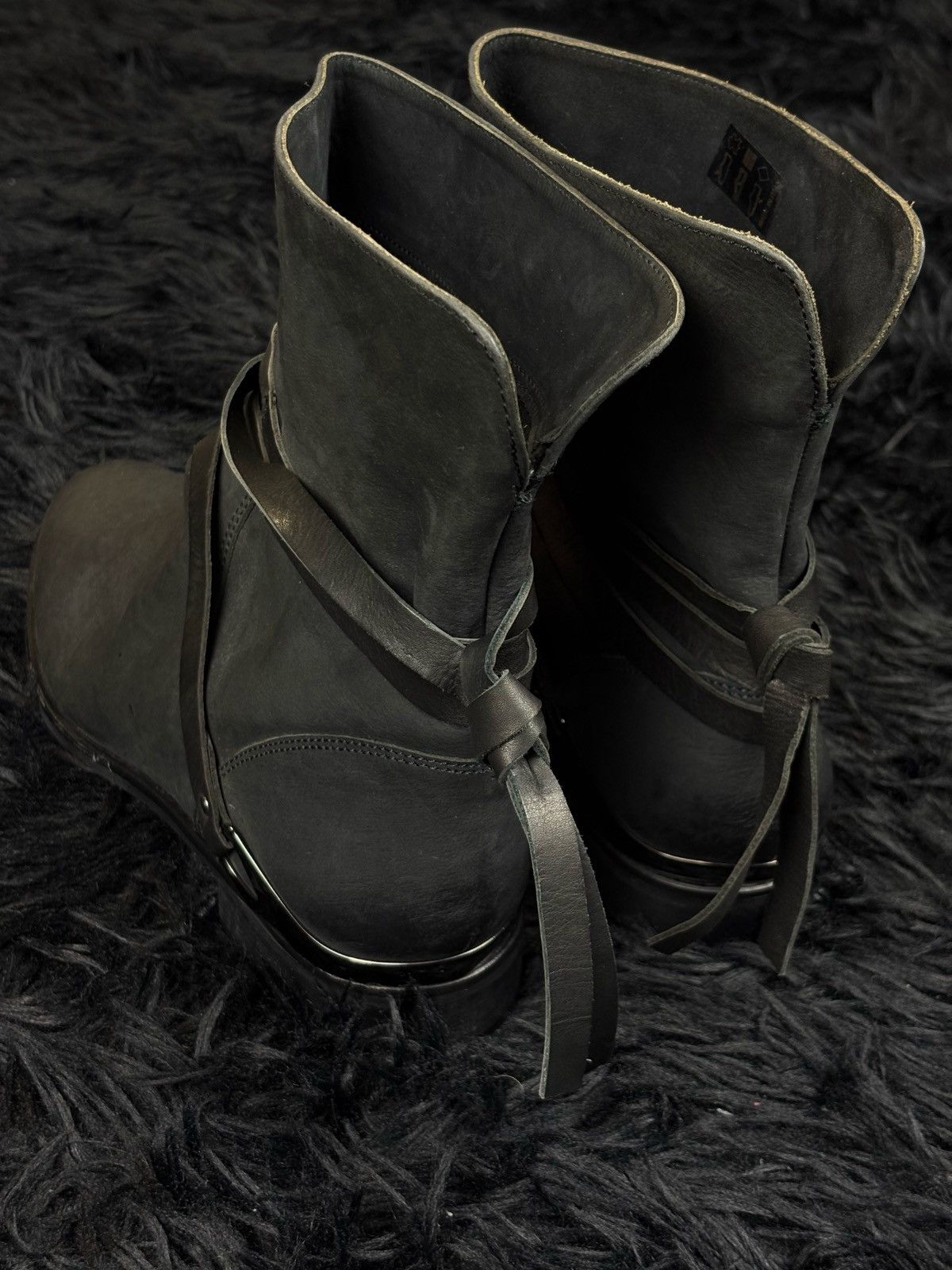 Number (N)ine Number Nine Style Avant Garde Archive Japanese Leather Boots Size US 7 / EU 40 - 8 Thumbnail