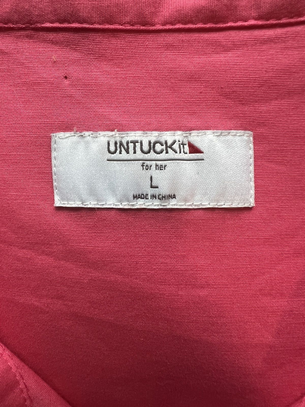 UNTUCKit UNTUCKit Demi Pink Button Down Shirt Dress Pockets Large Size L / US 10 / IT 46 - 5 Thumbnail