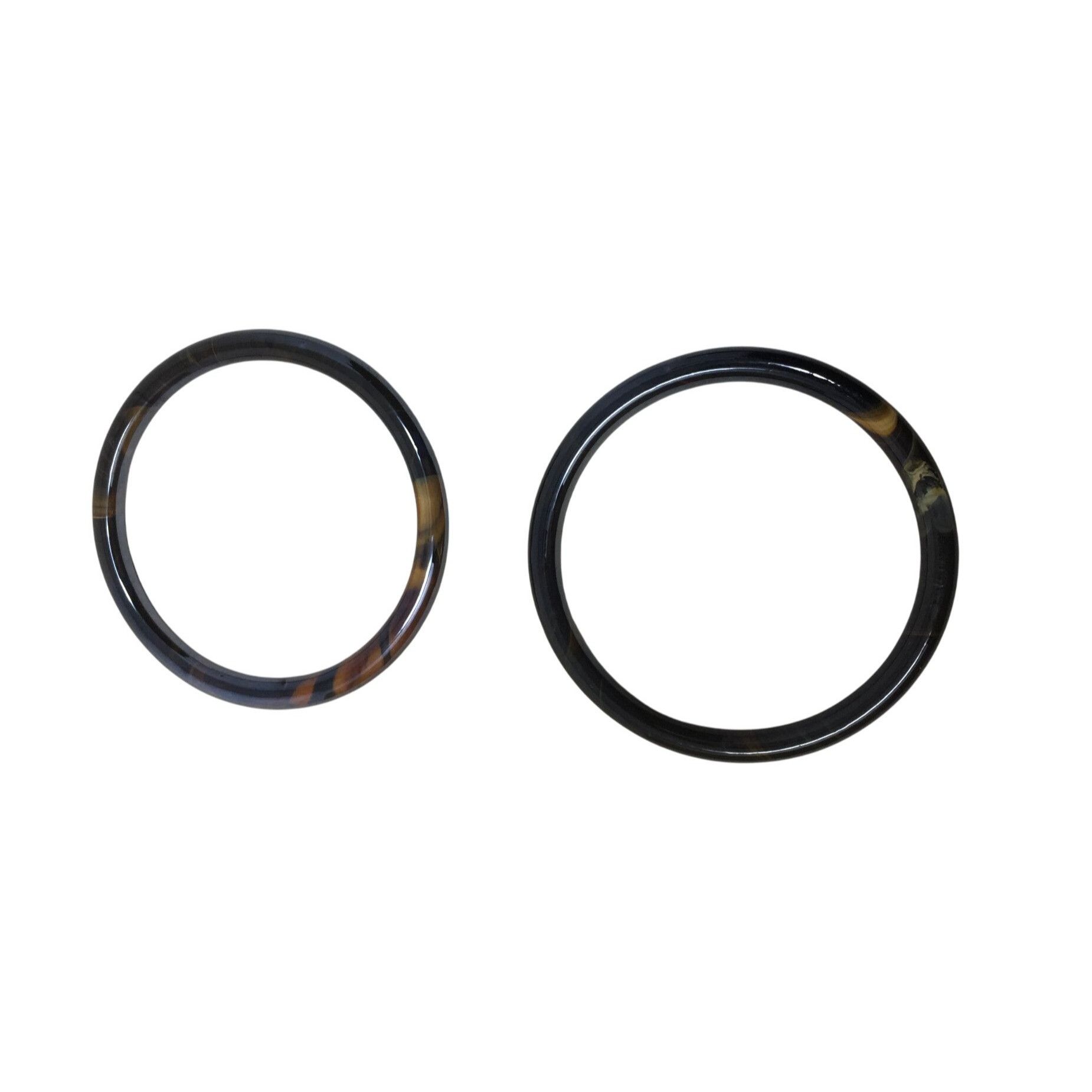 Other Pair of Women's Black and Brown Bangle Bracelets Size ONE SIZE - 2 Thumbnail