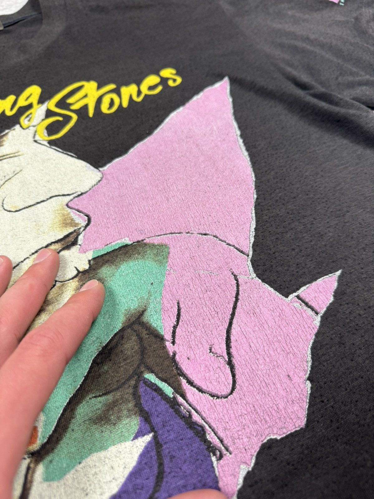 The Rolling Stones Vintage 1989 The Rolling Stones North American Tour T-Shirt Size US L / EU 52-54 / 3 - 14 Thumbnail
