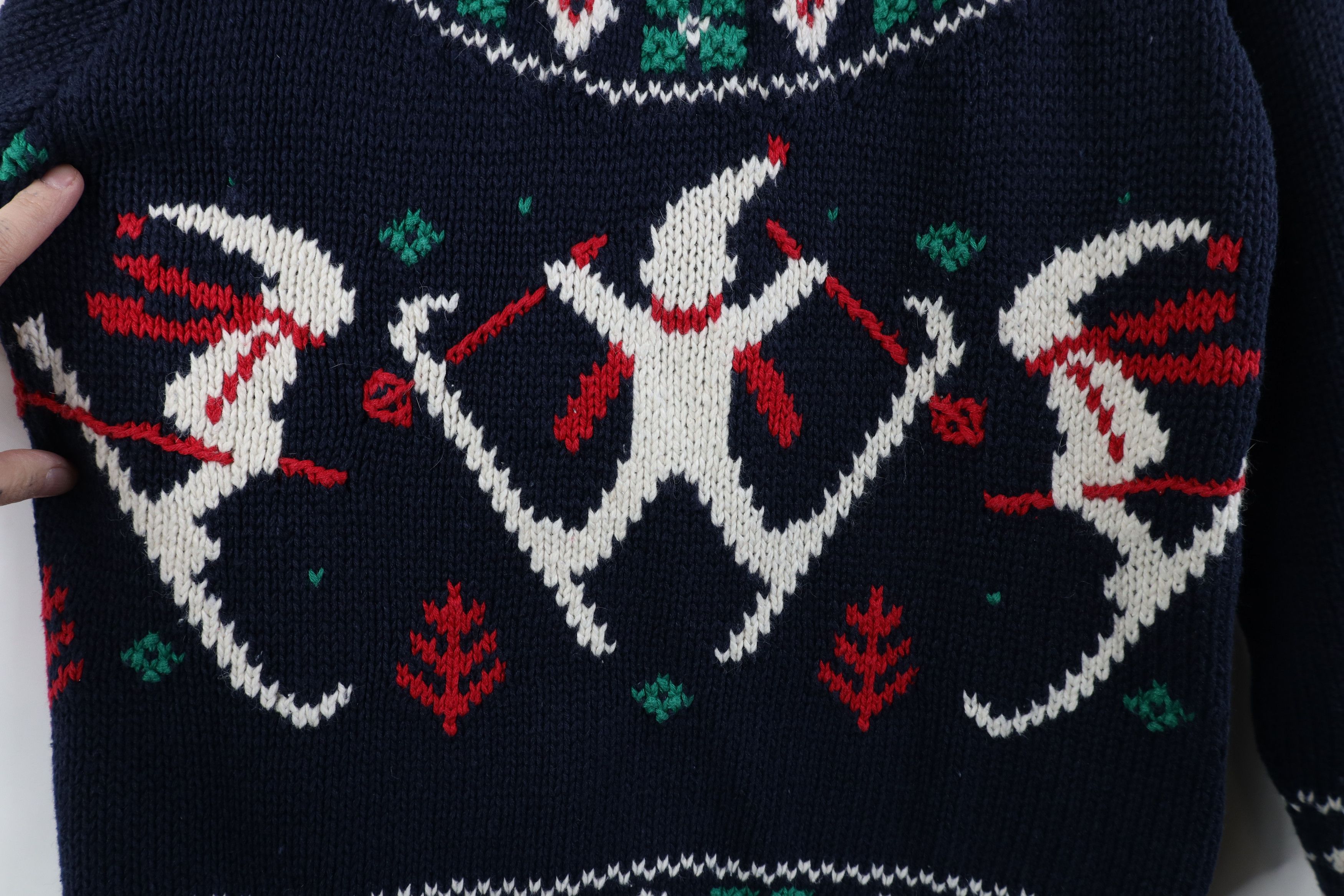 Vintage Vintage 90s Streetwear Cable Knit Fair Isle Ski Sweater Size S / US 4 / IT 40 - 4 Thumbnail
