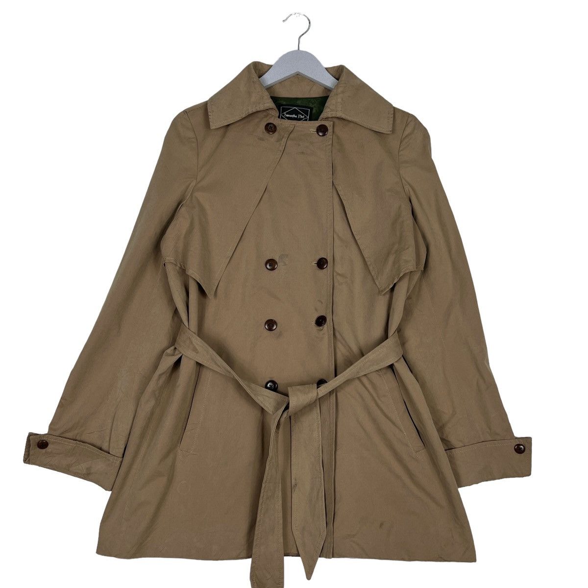 Designer 🔥 SAMANTHA PLEET TRENCH COAT MADE IN USA Size US S / EU 44-46 / 1 - 1 Thumbnail