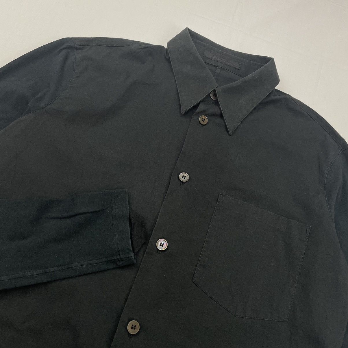 Helmut Lang 2003 Helmut Lang Fishtail Slim Shirt Bondage Strap Vintage Size US S / EU 44-46 / 1 - 7 Thumbnail