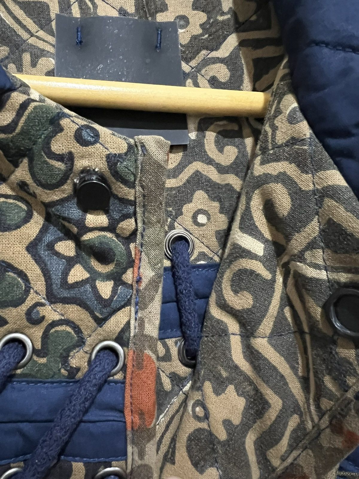 Craig Green Craig Green AW17 Tapestry Laced Navy Block Print Jacket Size US S / EU 44-46 / 1 - 4 Thumbnail