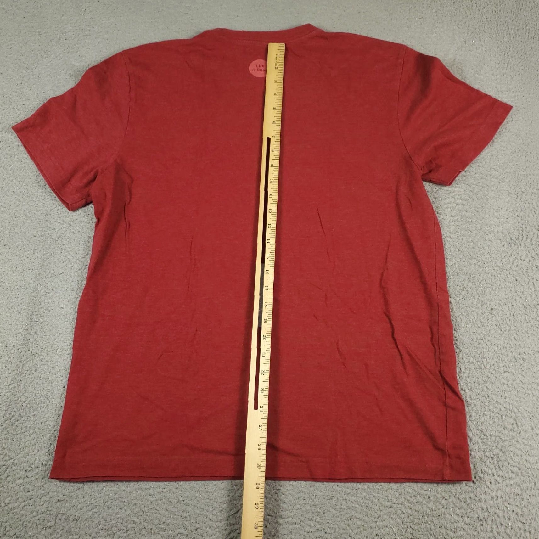 Life is Good Life Is Good T-Shirt Mens Large Red Graphic Casual Crew Neck Short Sleeve Size US L / EU 52-54 / 3 - 4 Thumbnail