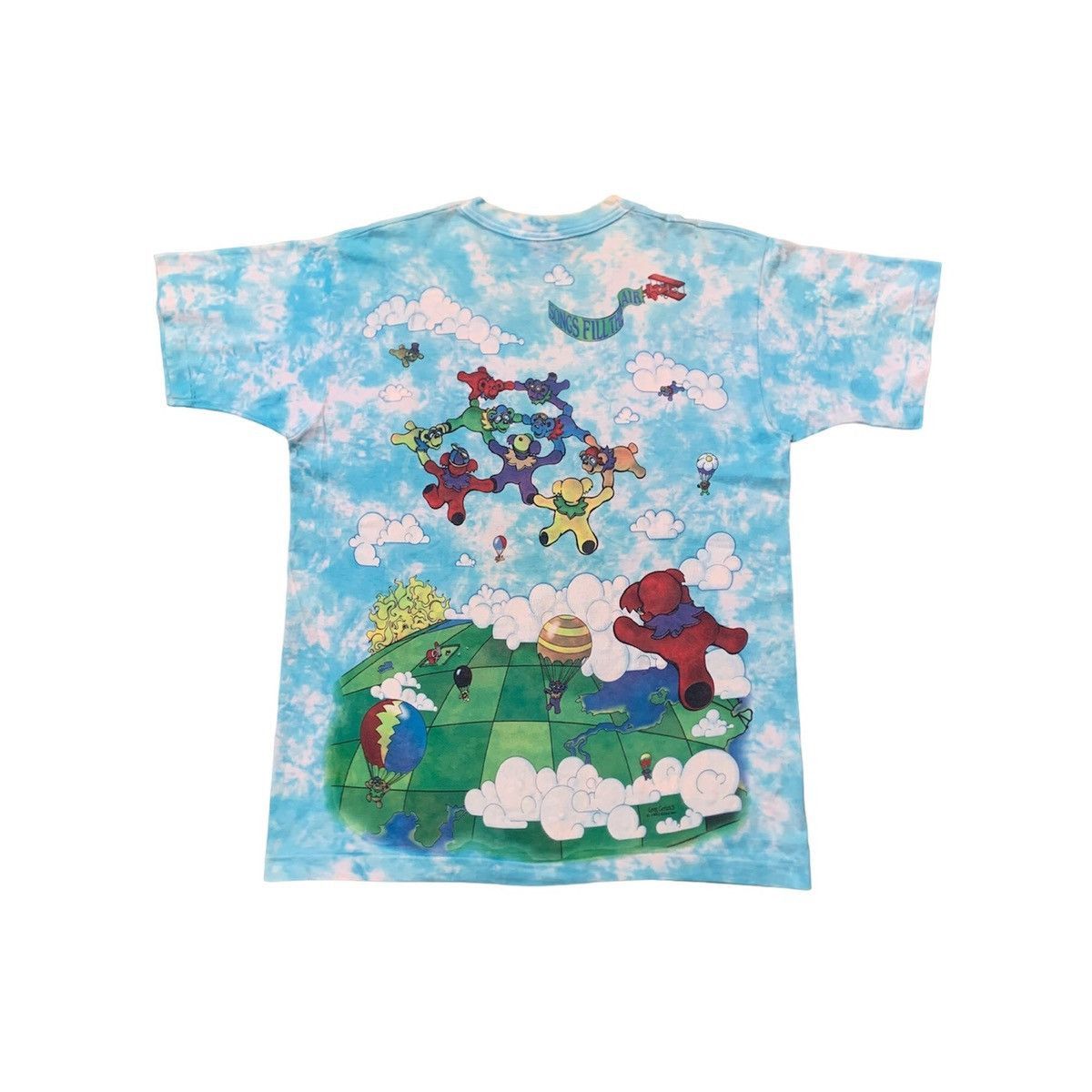Grateful Dead Vintage 90s Liquid Blue Grateful Dead Parachute Bears Tee L Size US L / EU 52-54 / 3 - 2 Thumbnail