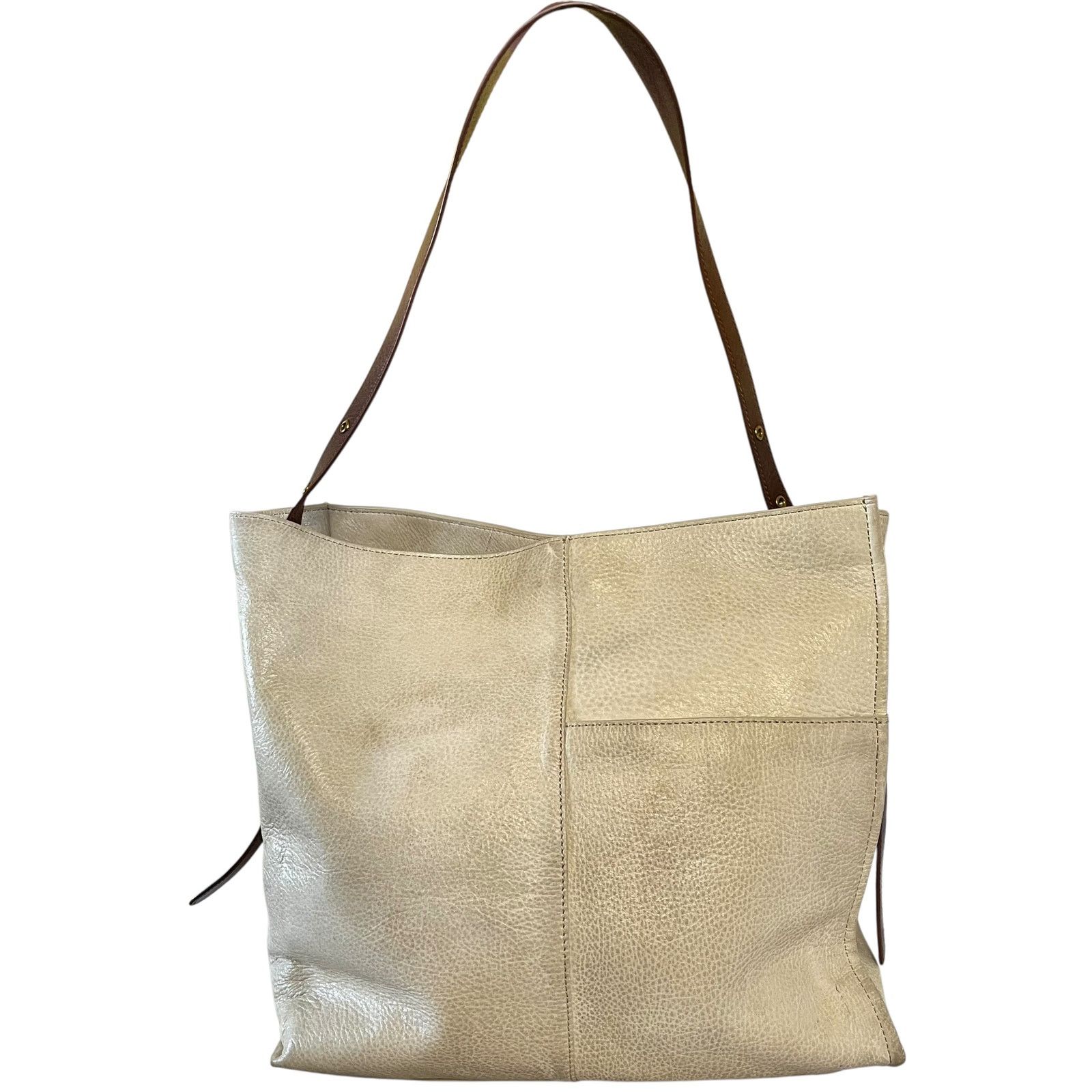 Hobo HOBO Park Latte Cream Leather Tote Bag Size ONE SIZE - 1 Thumbnail