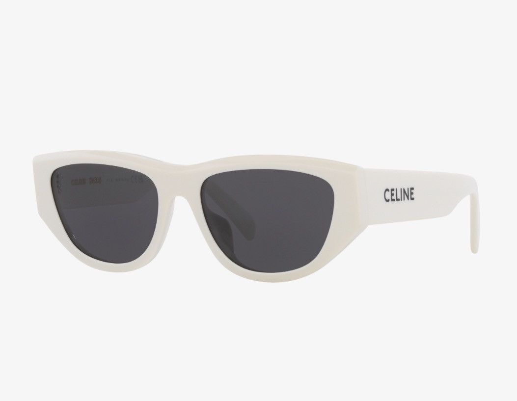 Celine Authentic Celine White Sunglasses & Case with strap 💖 Size ONE SIZE - 1 Thumbnail