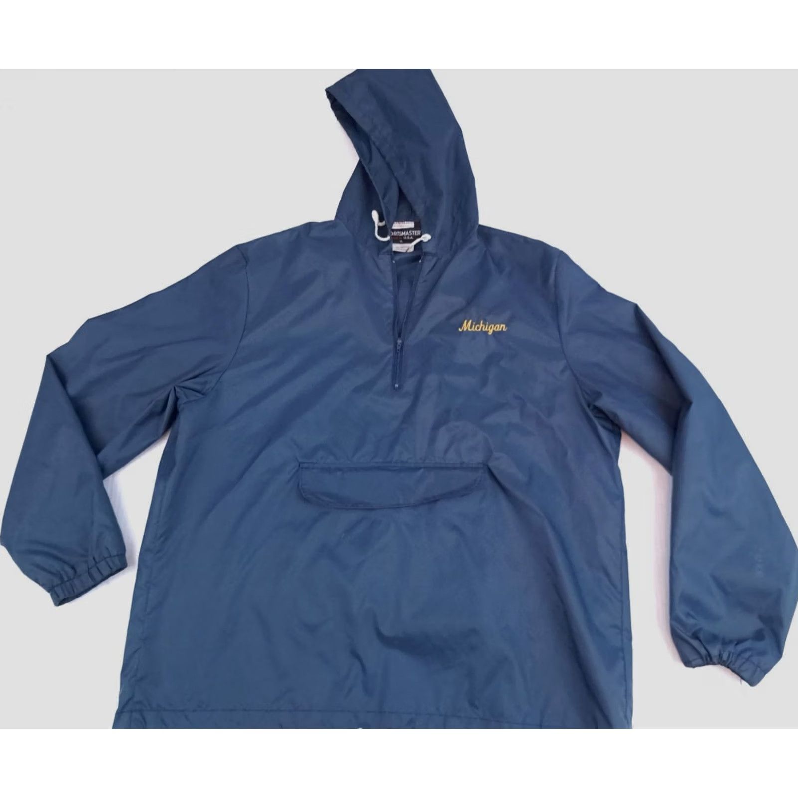 Vintage VINTAGE Sportsmaster Jacket Windbreaker 1/4 Zip Nylon Blue 90s USA Unisex Adults XL Size US XL / EU 56 / 4 - 4 Thumbnail