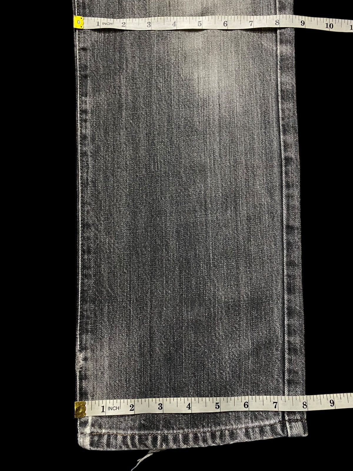 Japanese Brand Vintage Edwin 403 Black Denim Distressed Loose Jeans Size US 31 - 19 Thumbnail