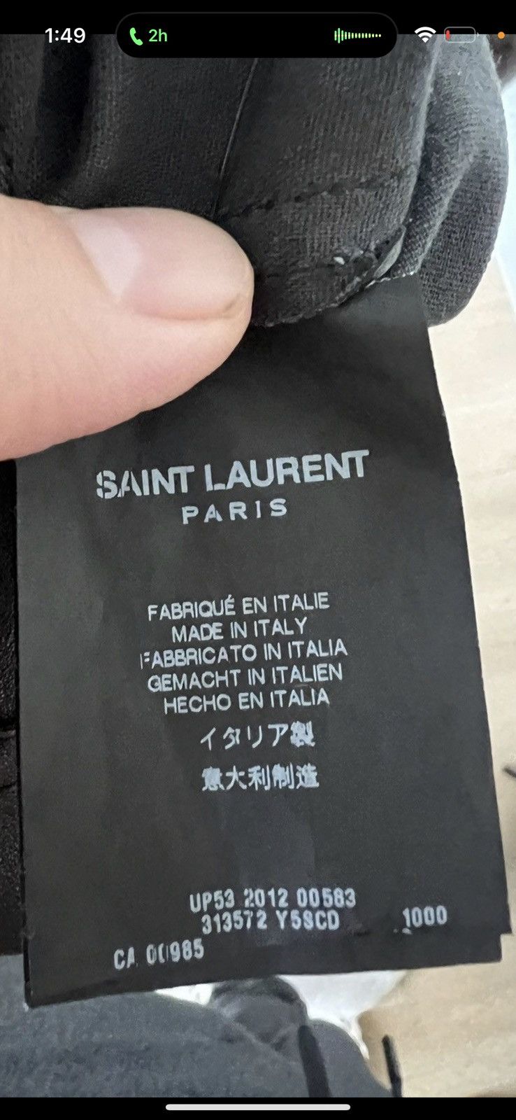 Saint Laurent Paris Lamb Leather Pants Size US 34 / EU 50 - 5 Thumbnail