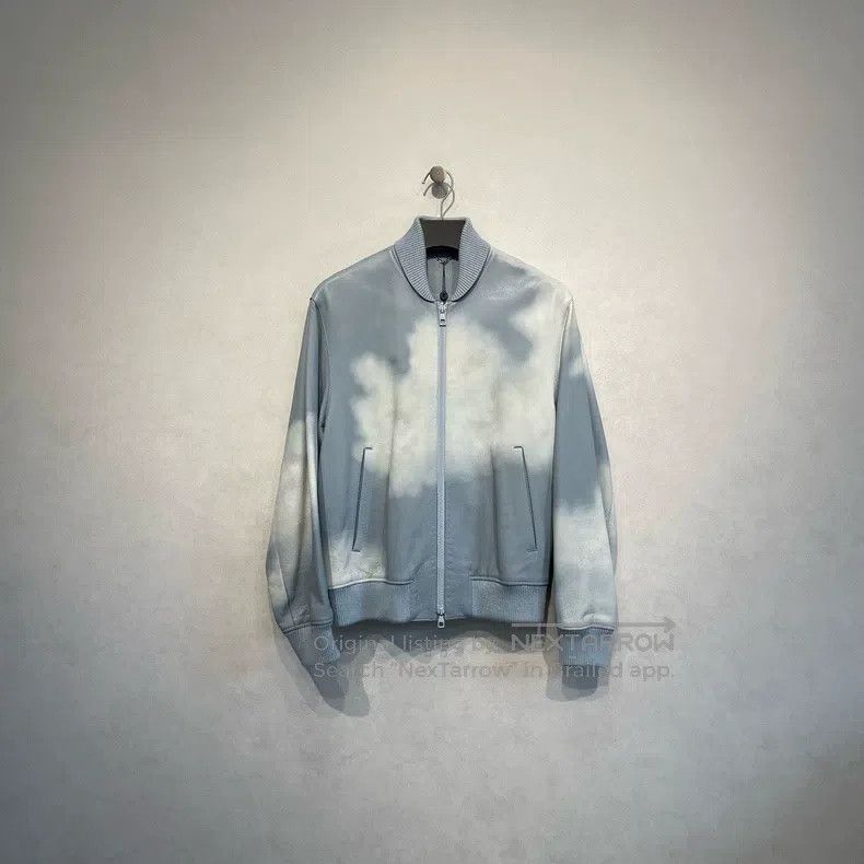 Louis Vuitton Louis Vuitton Blue Sky and White Cloud Show Leather Jacket Size US M / EU 48-50 / 2 - 1 Thumbnail