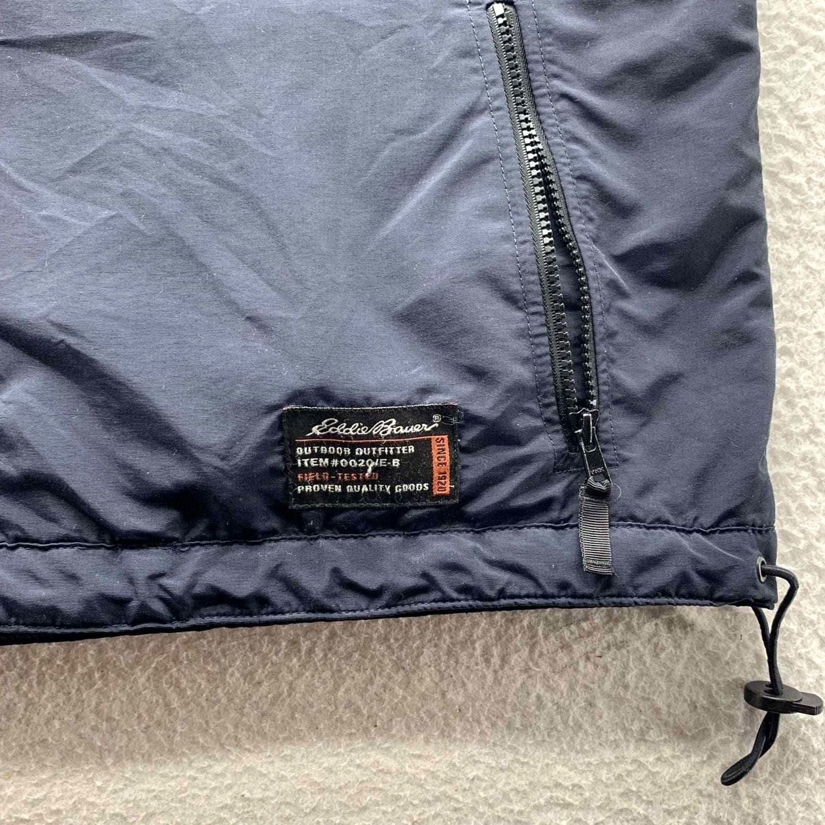 Eddie Bauer VINTAGE Eddie Bauer Vest Mens XL Blue Reversible Fleece Soft Shell Outdoors Hike Full Zip Size US XL / EU 56 / 4 - 2 Thumbnail