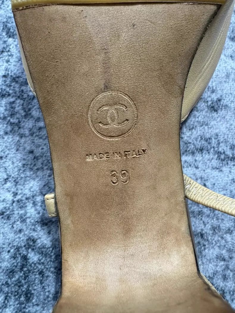 Chanel Chanel Beige and Black High Heels -2505 Size US 8.5 / EU 41-42 - 5 Thumbnail
