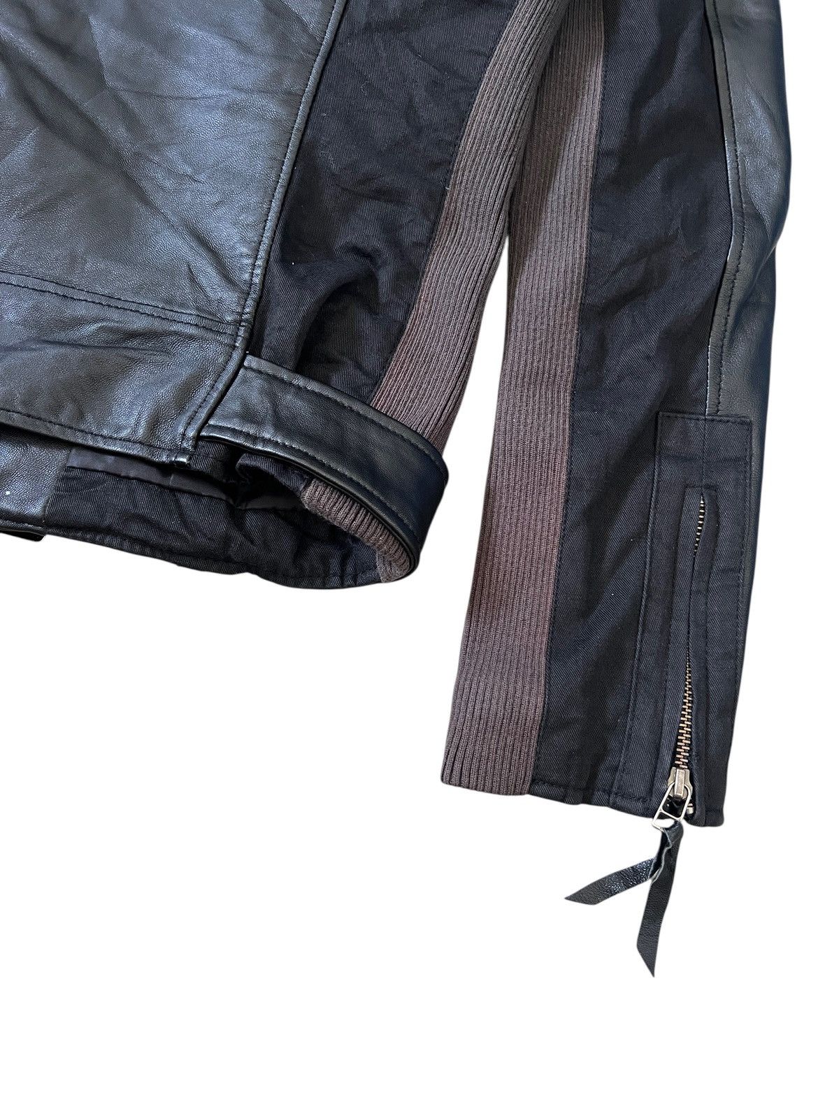 5351 POUR LES HOMMES × Genuine Leather 5351 Pour Les Femmes Sheepskin Leather Riding Jacket Size S / US 4 / IT 40 - 10 Thumbnail