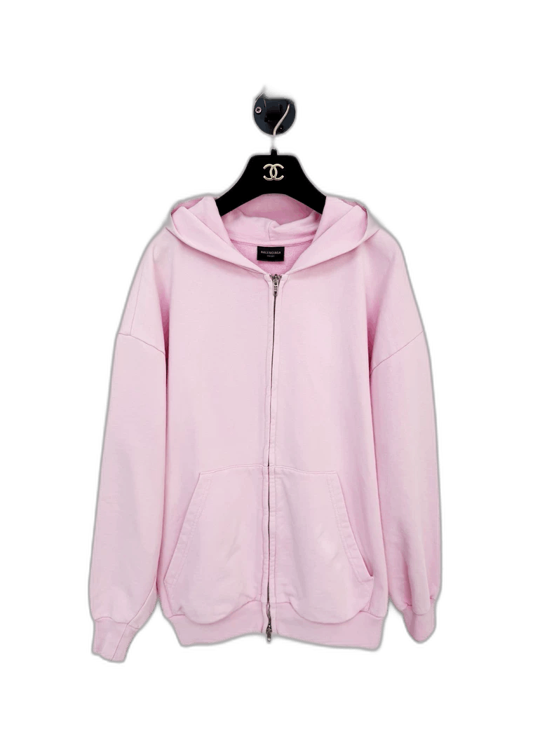 Balenciaga Balenciaga Pink Hooded Sweatshirt, Size XS Size XS / US 0-2 / IT 36-38 - 1 Thumbnail