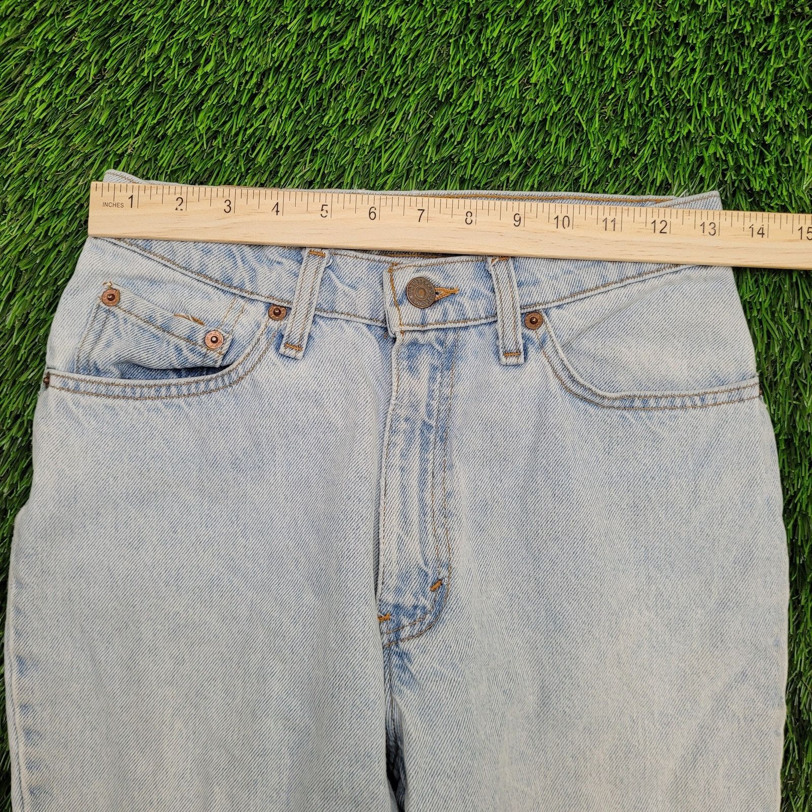 Levi's VTG LEVIS 512 Highrise Jeans Womens 4 26x30 USA Light Wash Size 27" / US 4 / IT 40 - 6 Thumbnail